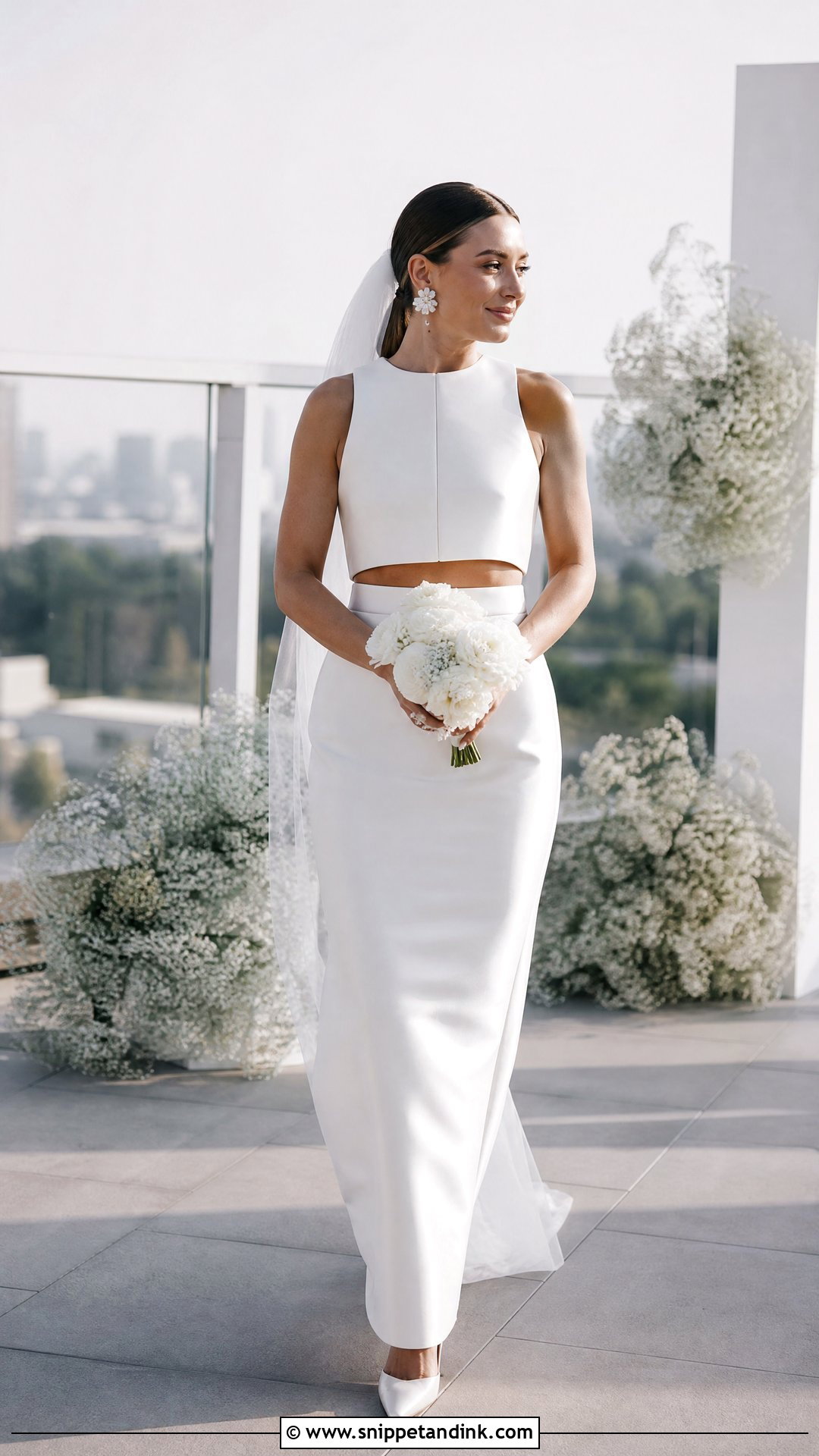 Two Piece Minimalist Wedding Dress - Snippet and Ink - 20 Simple Minimalist Wedding Dress Ideas