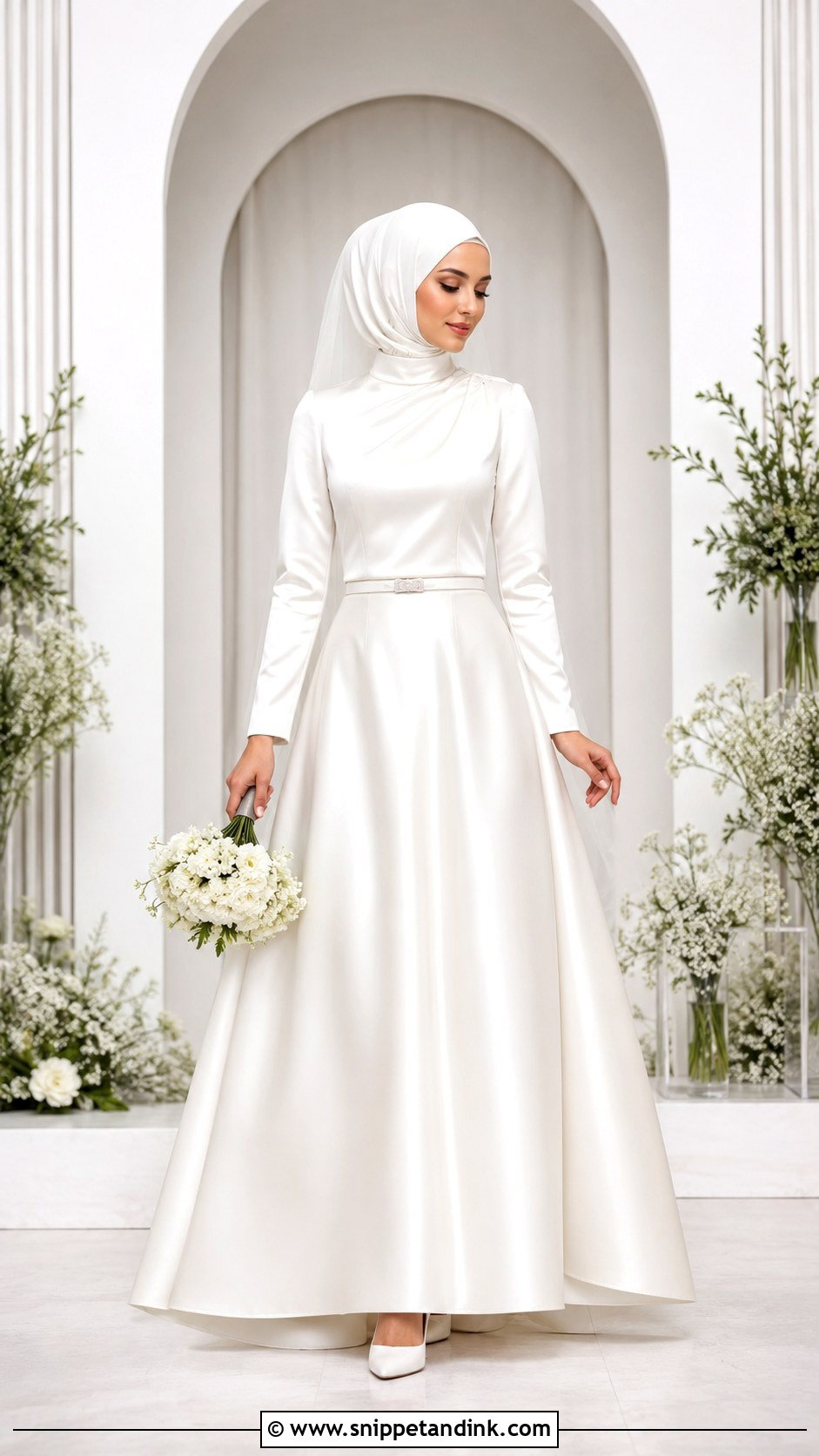 Two Piece Muslim Wedding Dress - Snippet and Ink - 25 Simple Muslim Wedding Dress Ideas