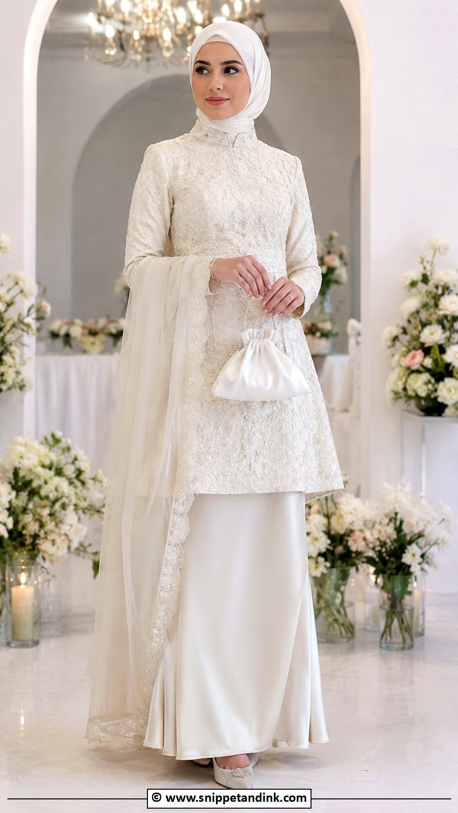 Two Piece Nikah Dress - Snippet and Ink - 30 Muslim Nikah Dresses