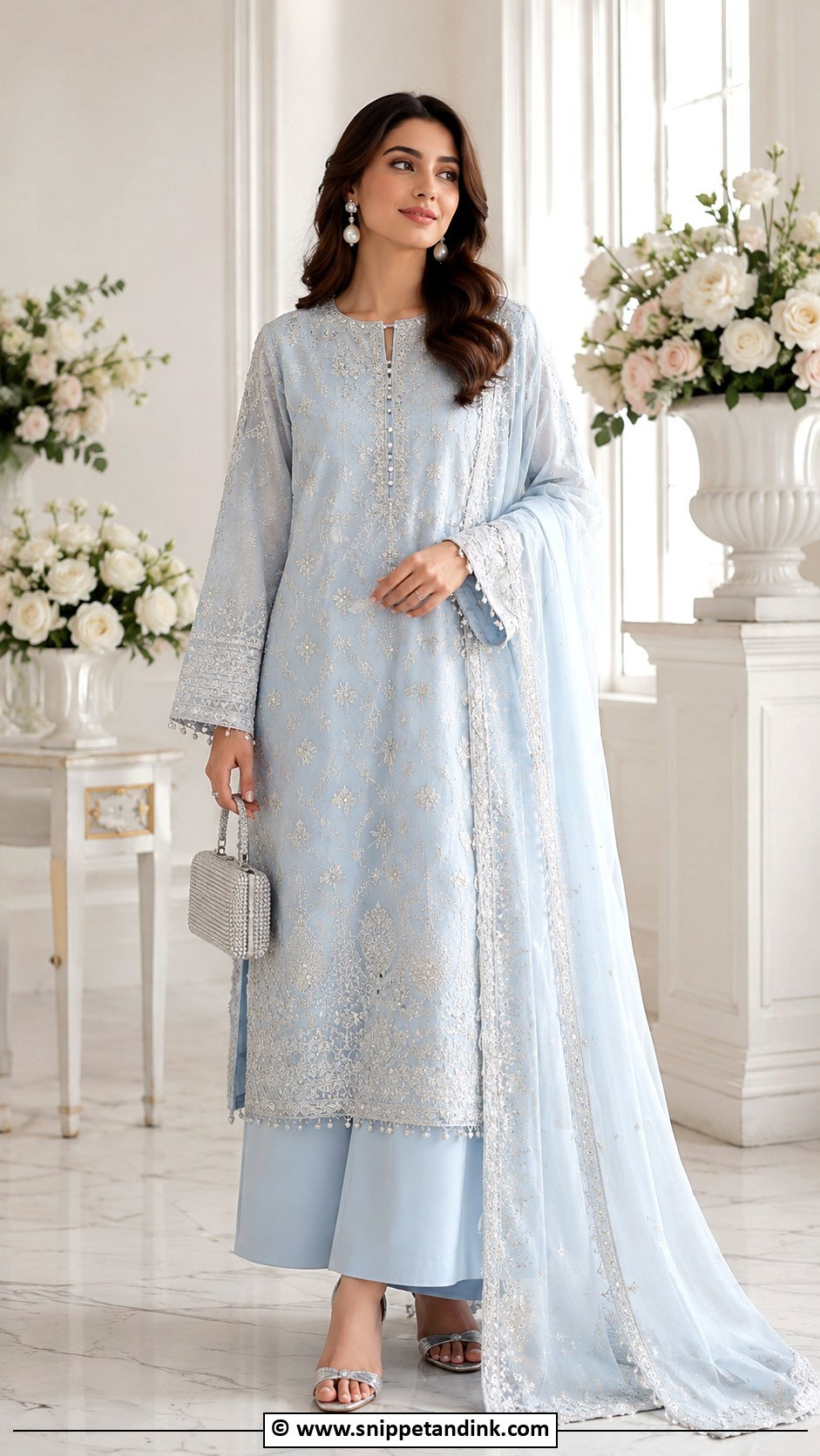 Two Piece Nikkah Outfit - Snippet and Ink - 35 Nikkah Outfit Ideas