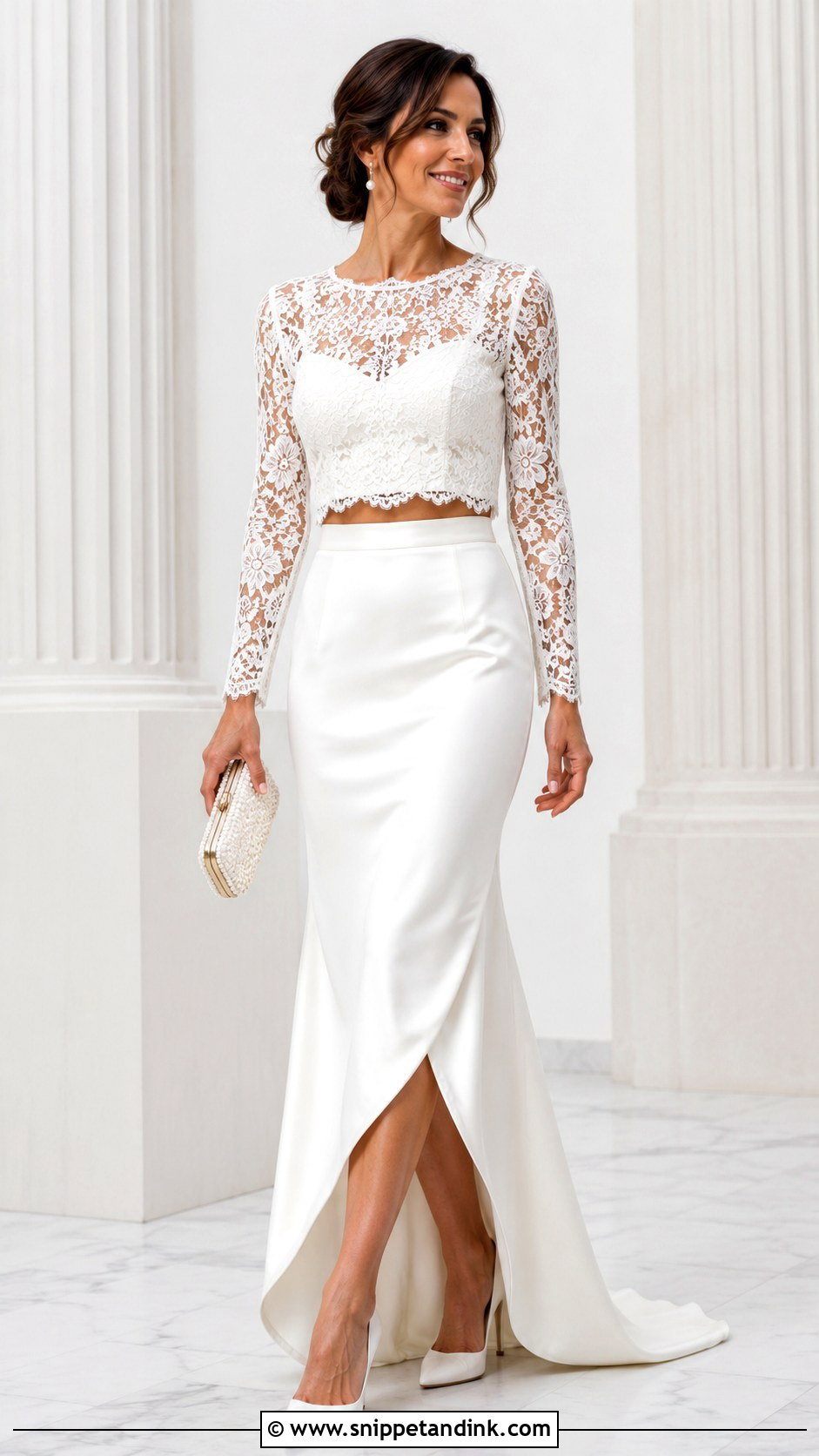 Two Piece Second Marriage Wedding Dress - Snippet and Ink - 25 Second Marriage Wedding Dress Ideas