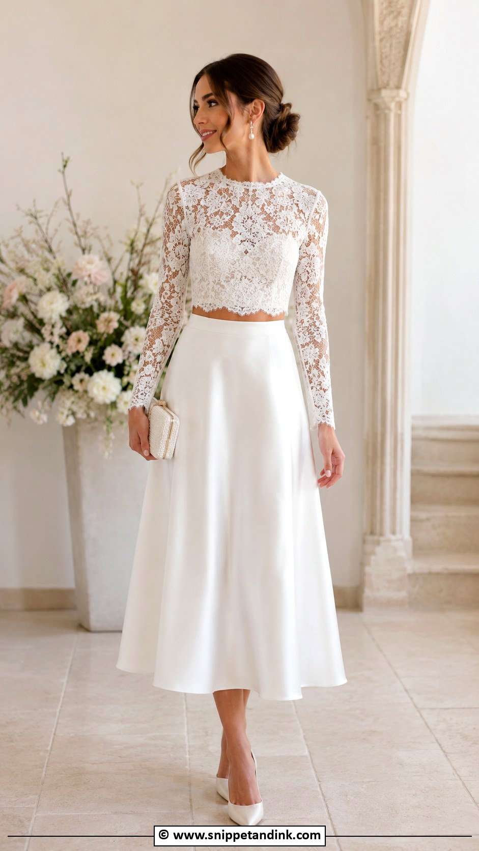 Two Piece Second Wedding Dress - Snippet and Ink - 30 Second Wedding Dress Ideas