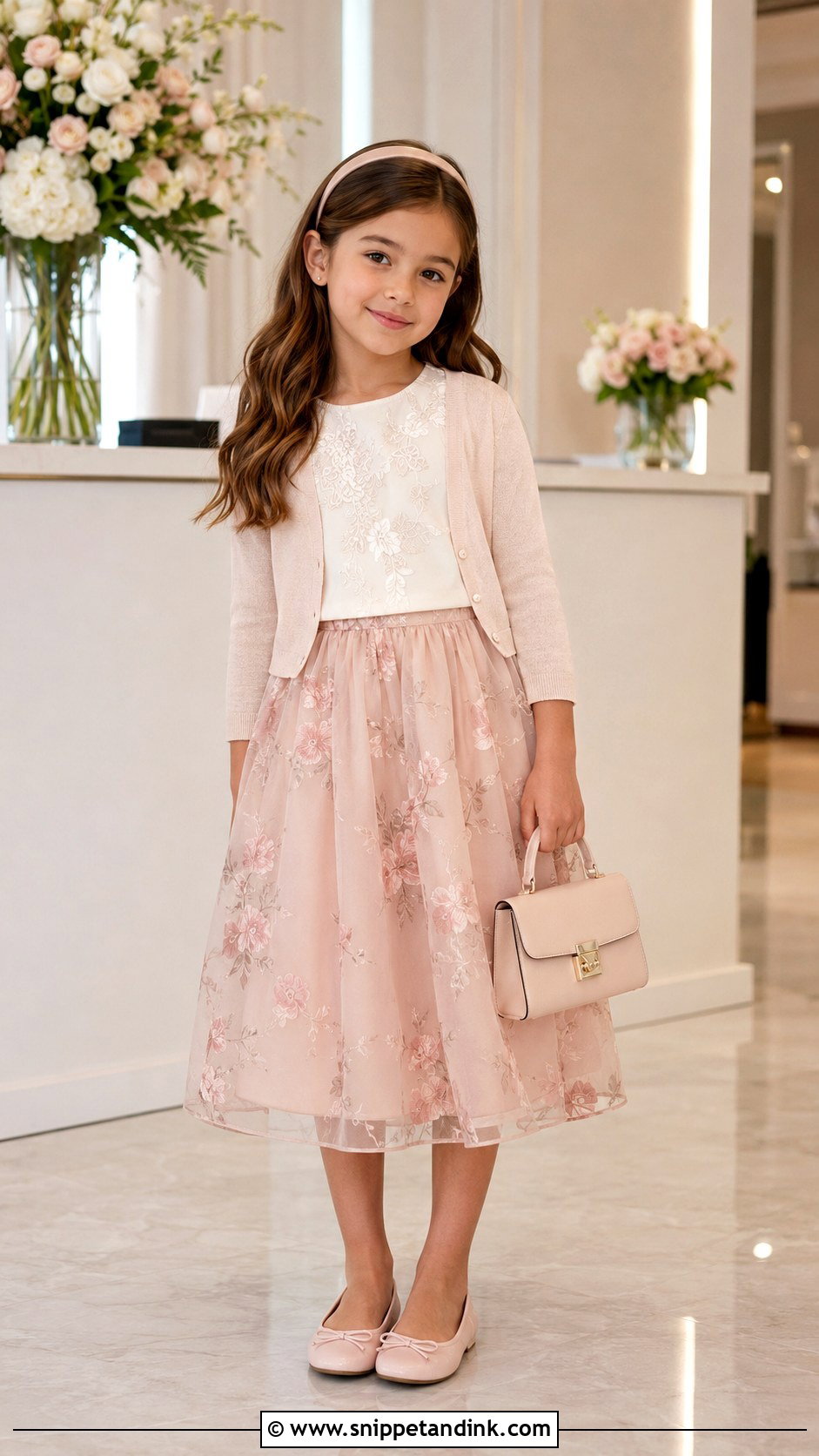 Two Piece Skirt Girl Wedding Outfit - Snippet and Ink - 20 Drees Design for Girl Wedding Ideas