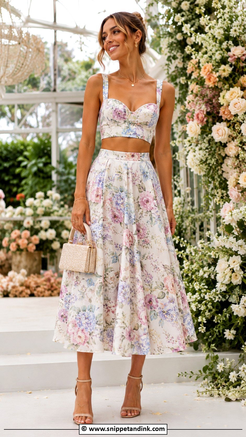 Two Piece Skirt Set Wedding Outfit - Snippet and Ink - 25 Wedding Outfit Women Ideas