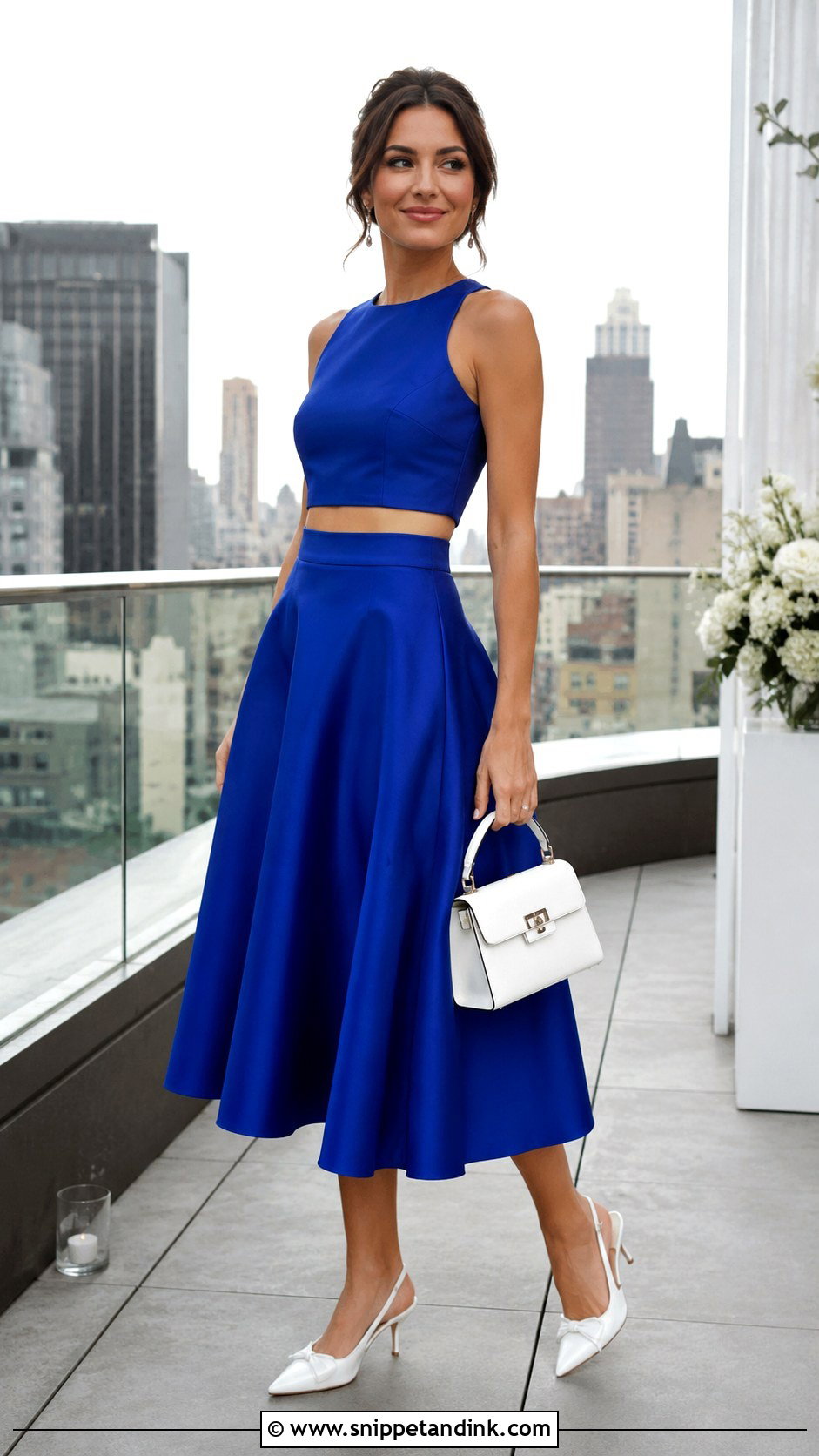 Two Piece Skirt Set Wedding Outfit - Snippet and Ink - 20 Style for Wedding Ideas