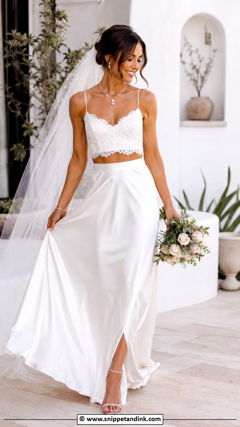Two Piece Wedding Dress - Snippet and Ink - 25 Eclectic Wedding Dress Ideas