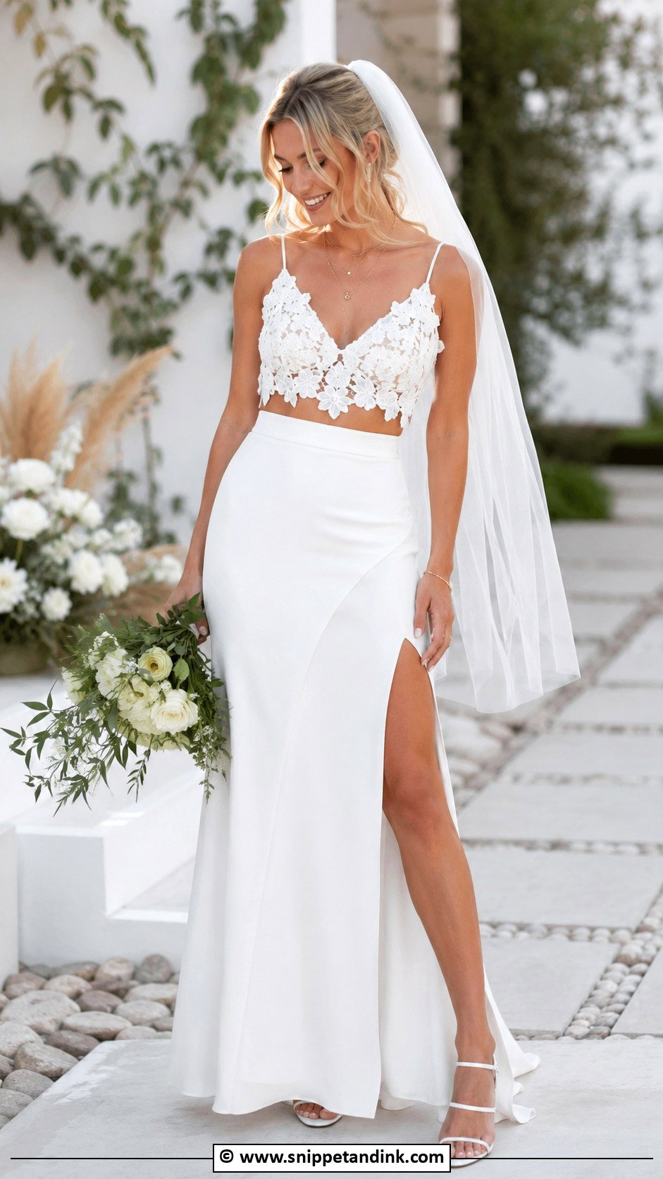 Two Piece Wedding Dress - Snippet and Ink - 30 Alt Wedding Dress Ideas