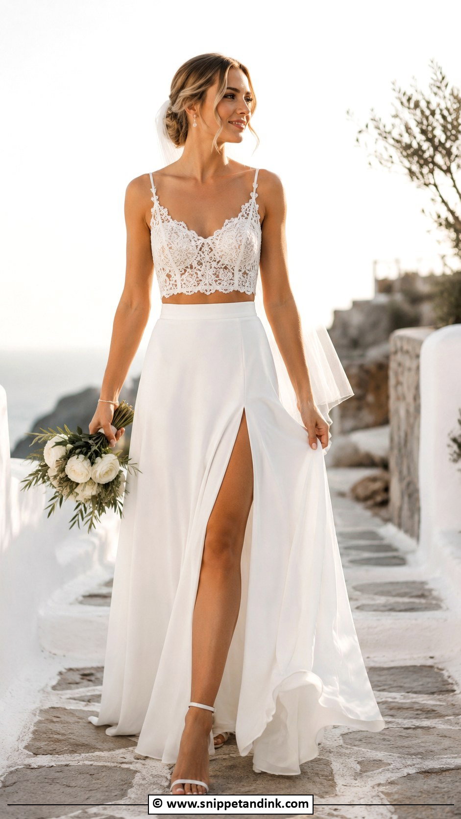 Two Piece Wedding Dress - Snippet and Ink - 30 Chic Wedding Dress Ideas