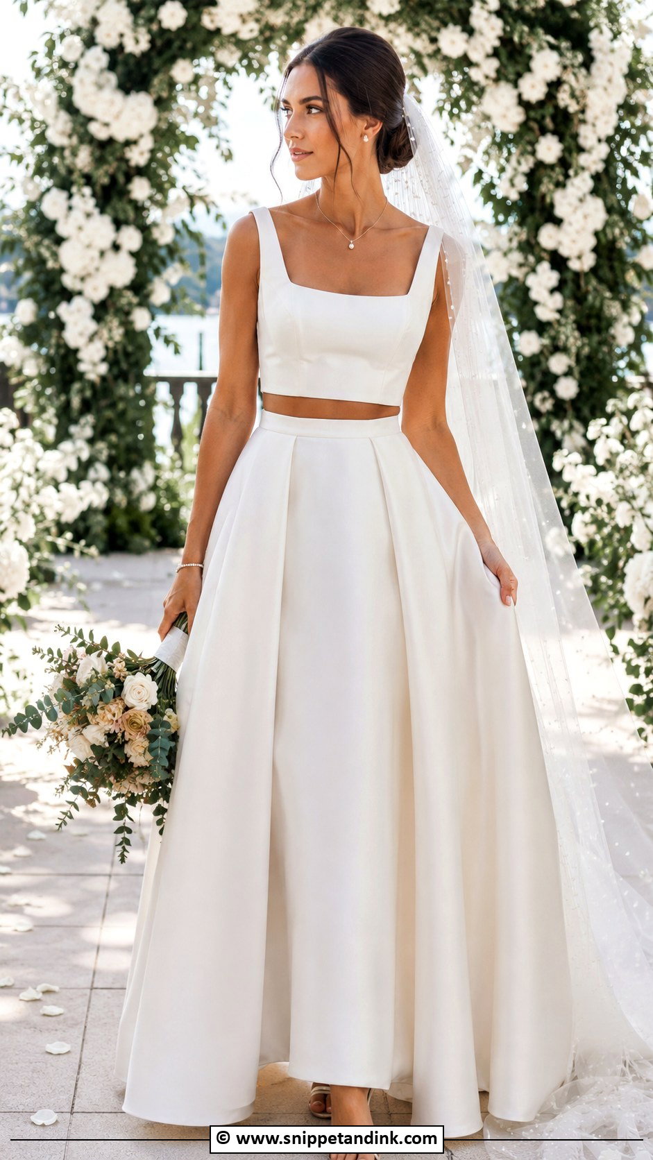 Two Piece Wedding Dress - Snippet and Ink - 30 Non Traditional Wedding Dress Ideas