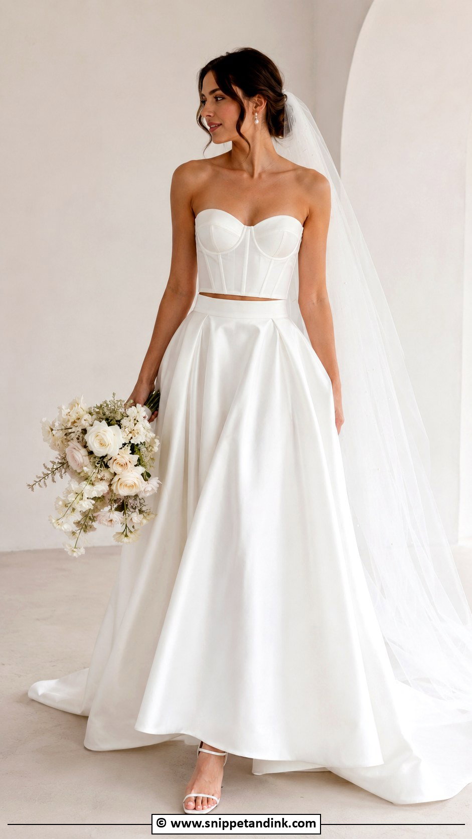 Two Piece Wedding Dress - Snippet and Ink - 25 Enchanting Wedding Dress Ideas
