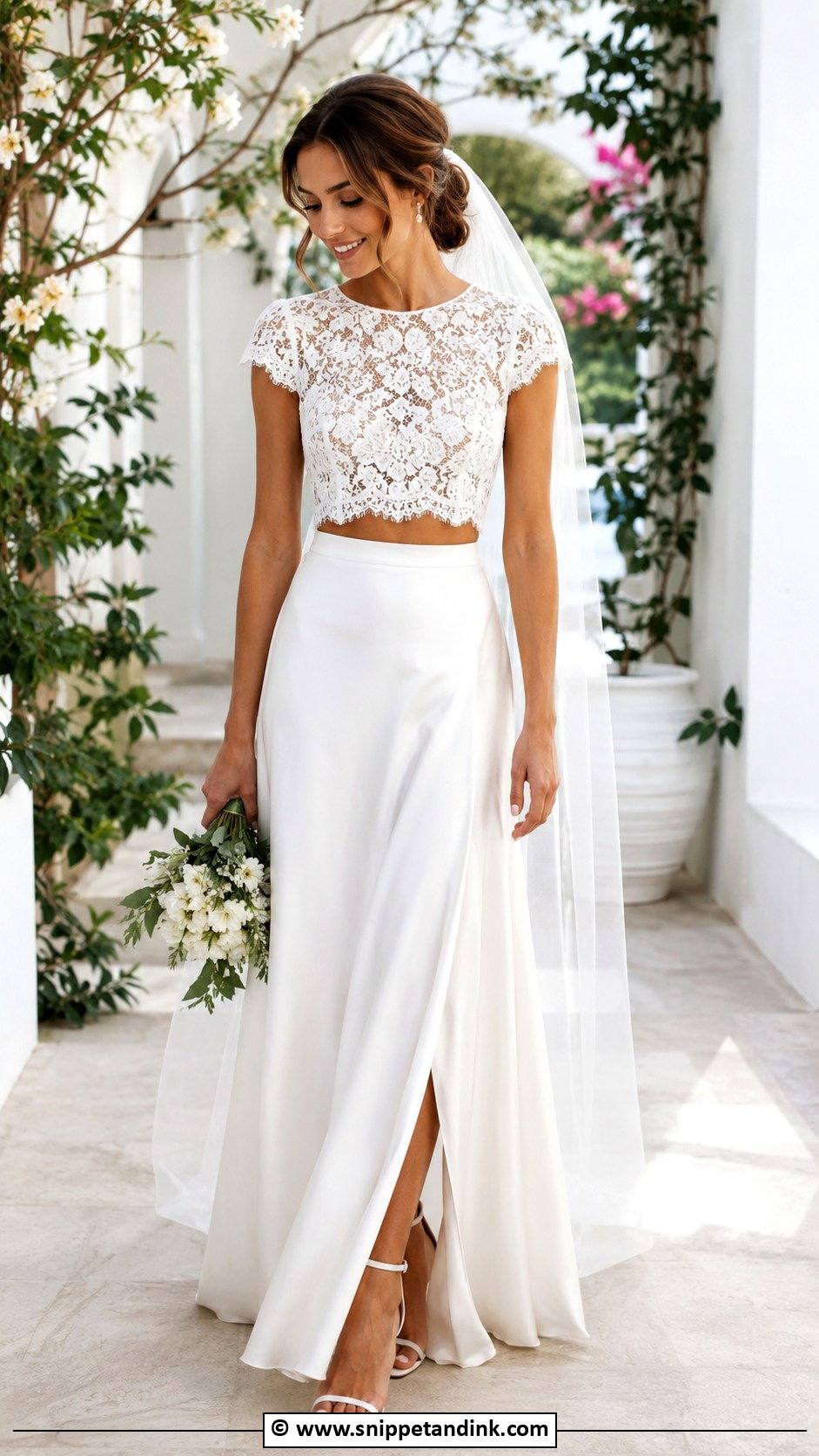 Two Piece Wedding Dress - Snippet and Ink - 30 Wedding Dress Inspiration Ideas