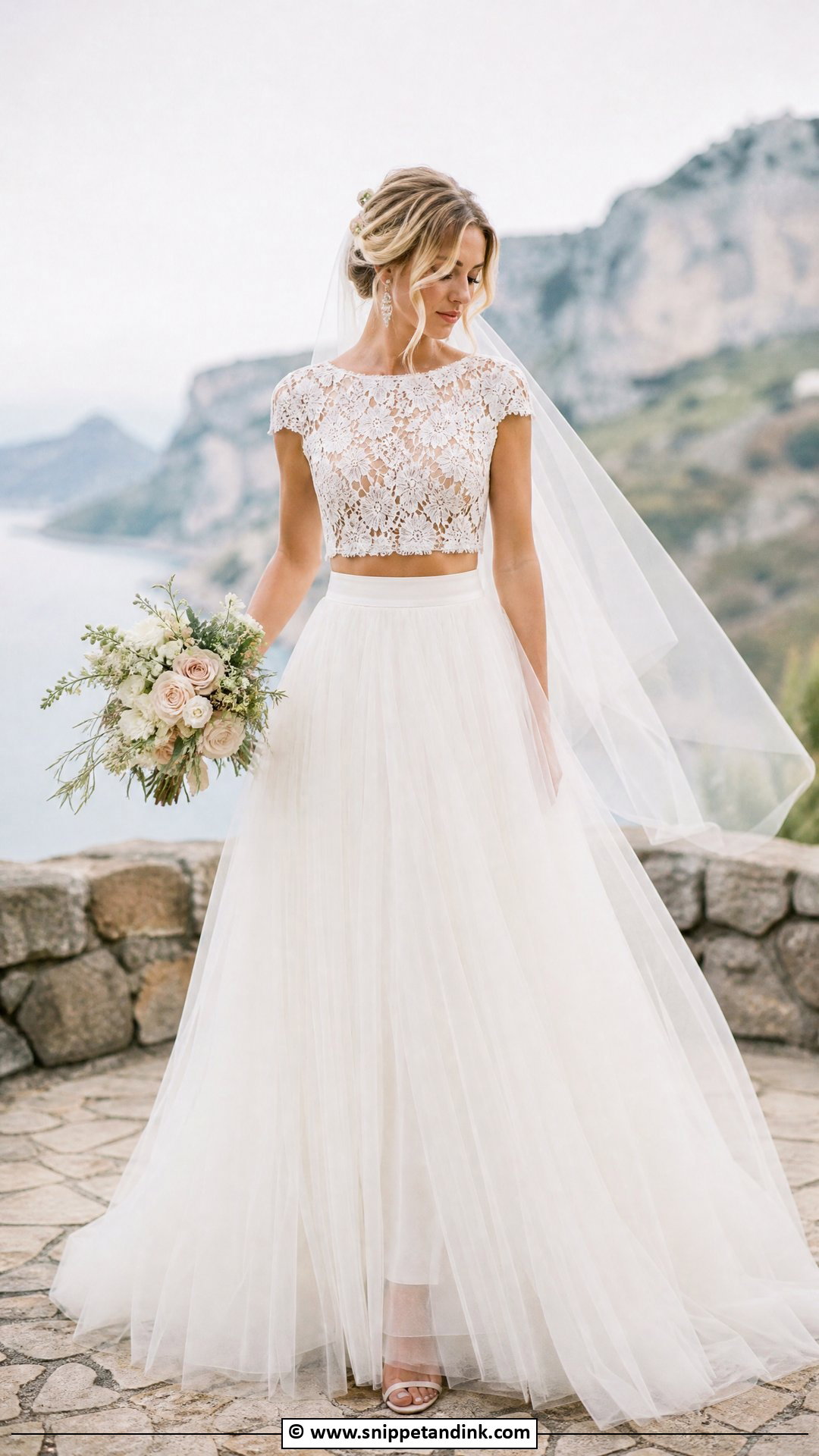 Two Piece Wedding Dress - Snippet and Ink - 35 Dreamy Wedding Dress Ideas