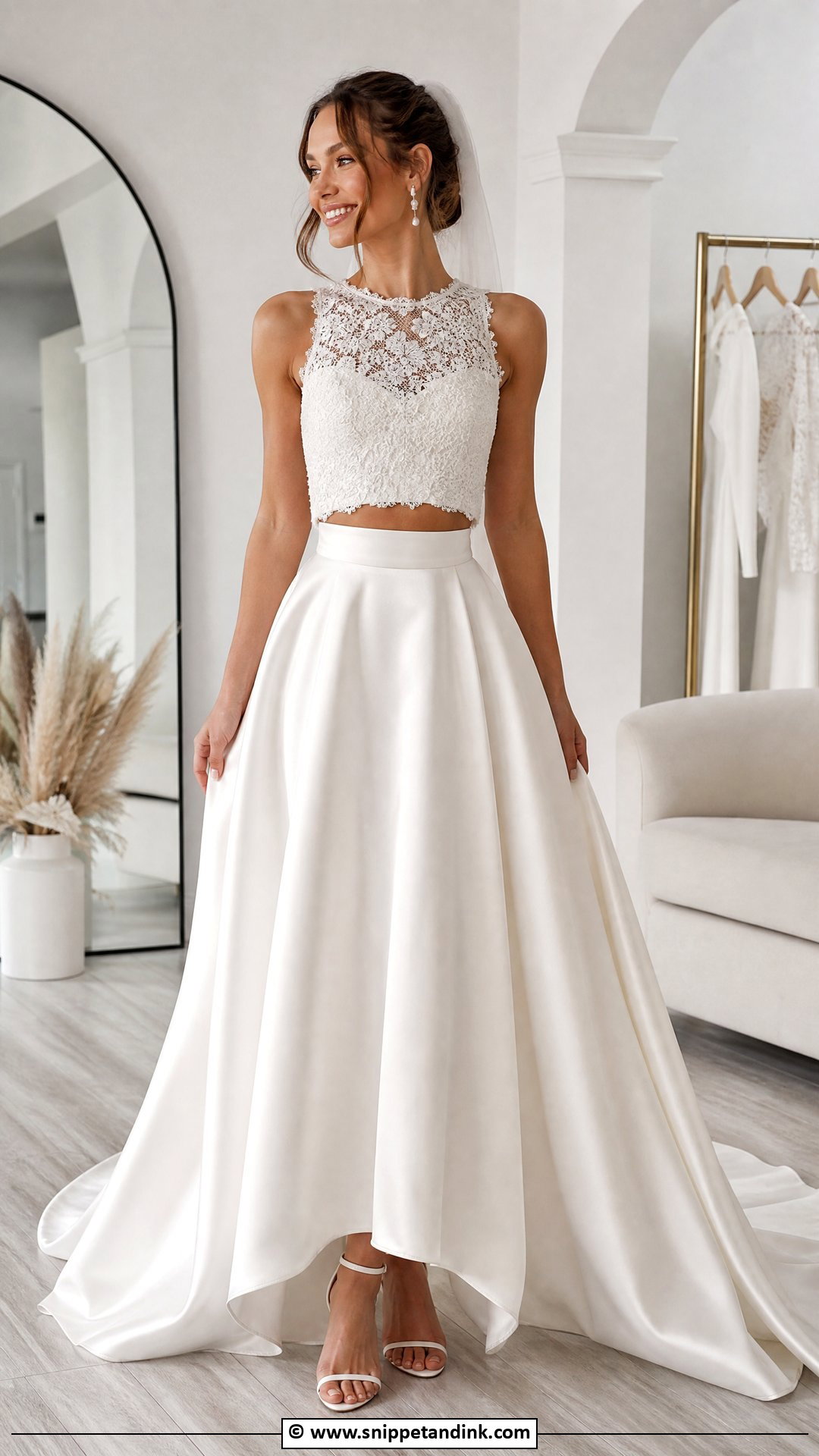 Two Piece Wedding Dress - Snippet and Ink - 35 Elegant Wedding Dress Ideas