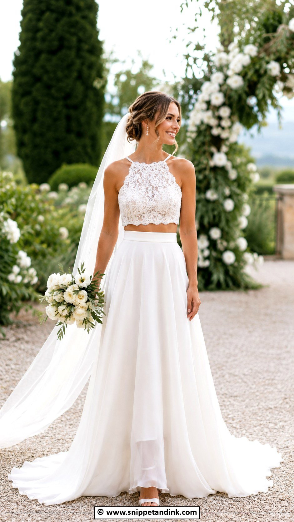 Two Piece Wedding Dress - Snippet and Ink - 35 Wedding Dress Ideas