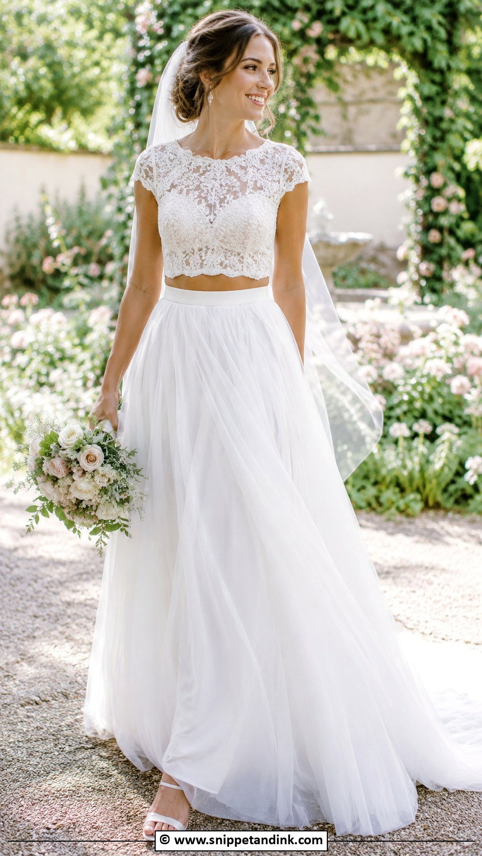 Two Piece Wedding Dress - Snippet and Ink - 35 Wedding Dress Styles