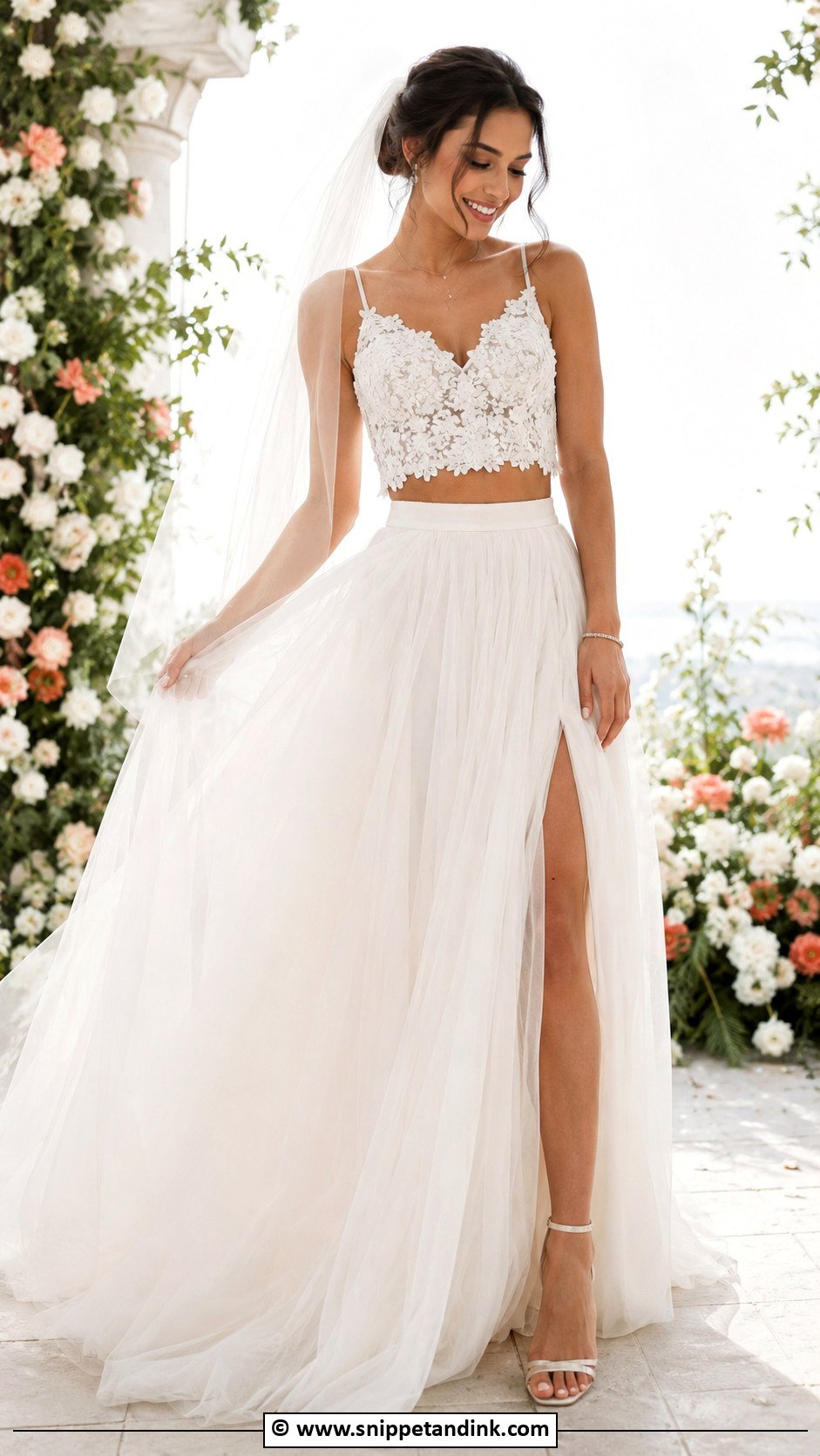 Two Piece Wedding Dress - Snippet and Ink - 35 Whimsical Wedding Dress Ideas
