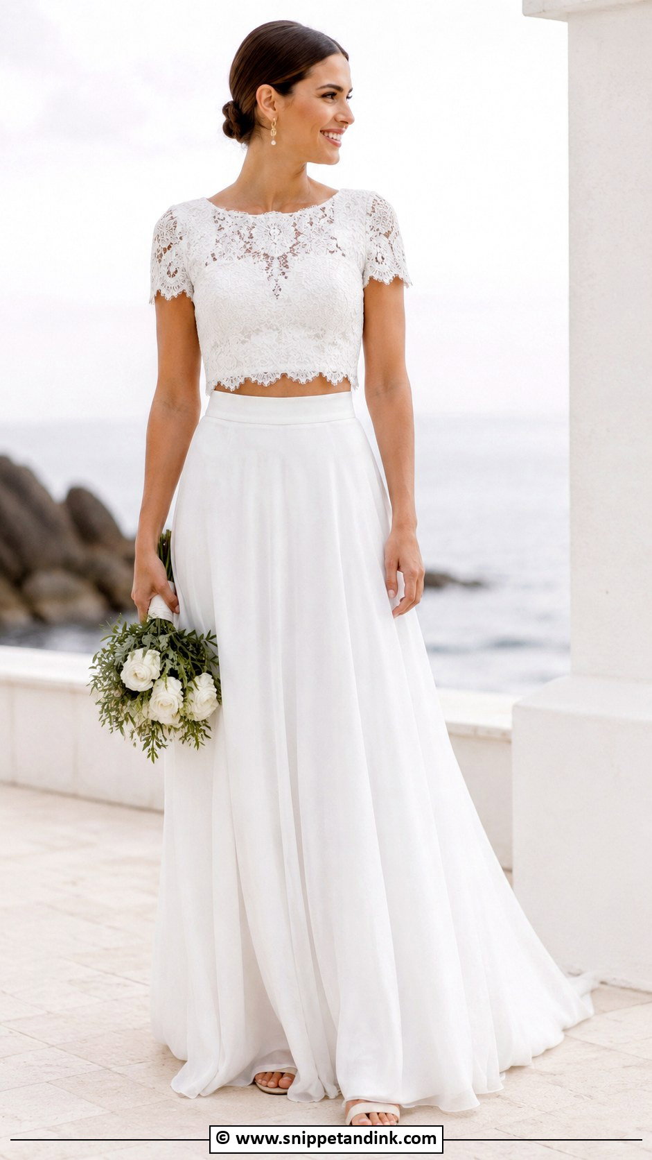 Two Piece Wedding Dress - Snippet and Ink - 25 Informal Wedding Dresses