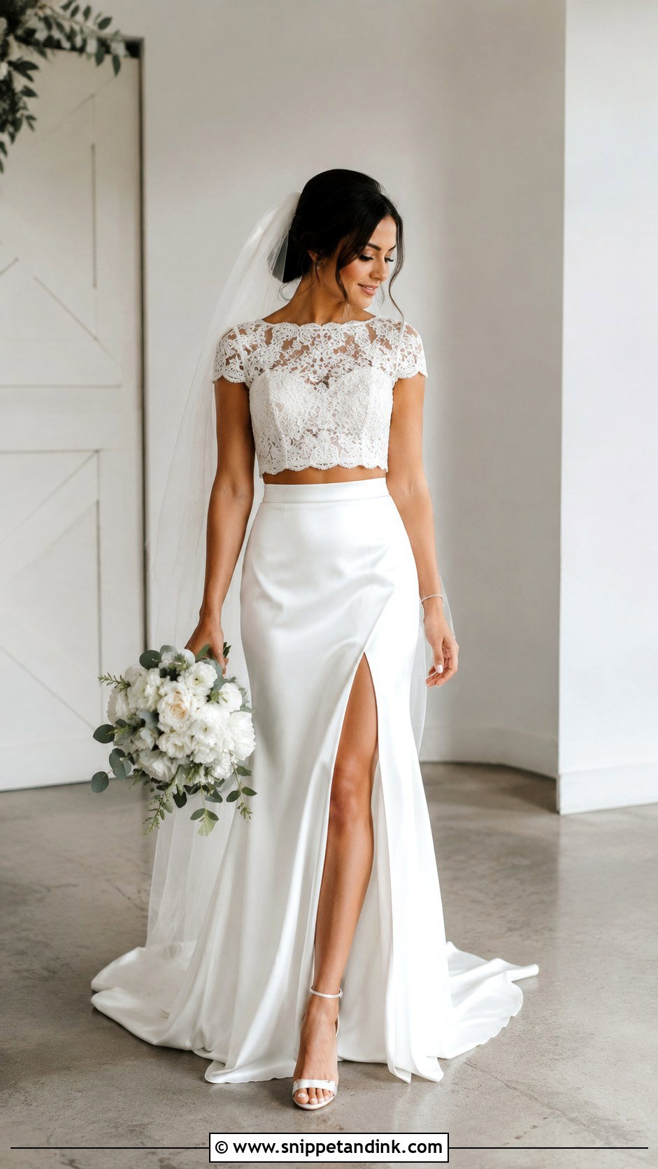 Two Piece Wedding Dress - Snippet and Ink - 25 Non Traditional Wedding Dresses