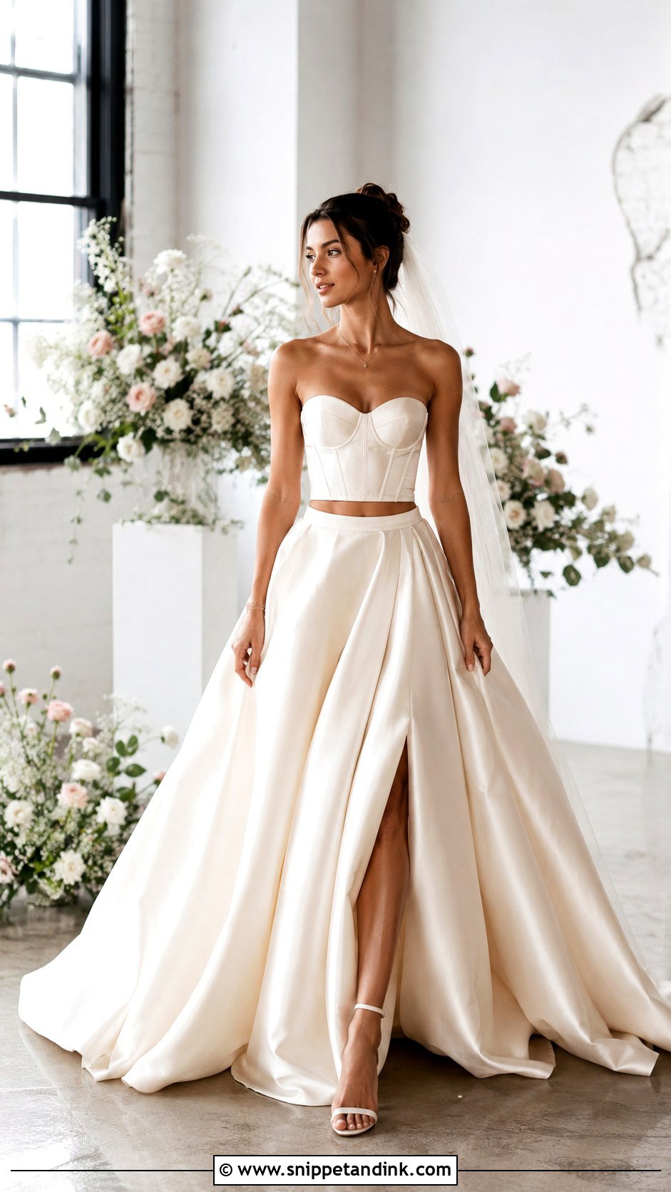 Two Piece Wedding Dress - Snippet and Ink - 30 My Dream Wedding Dress Ideas