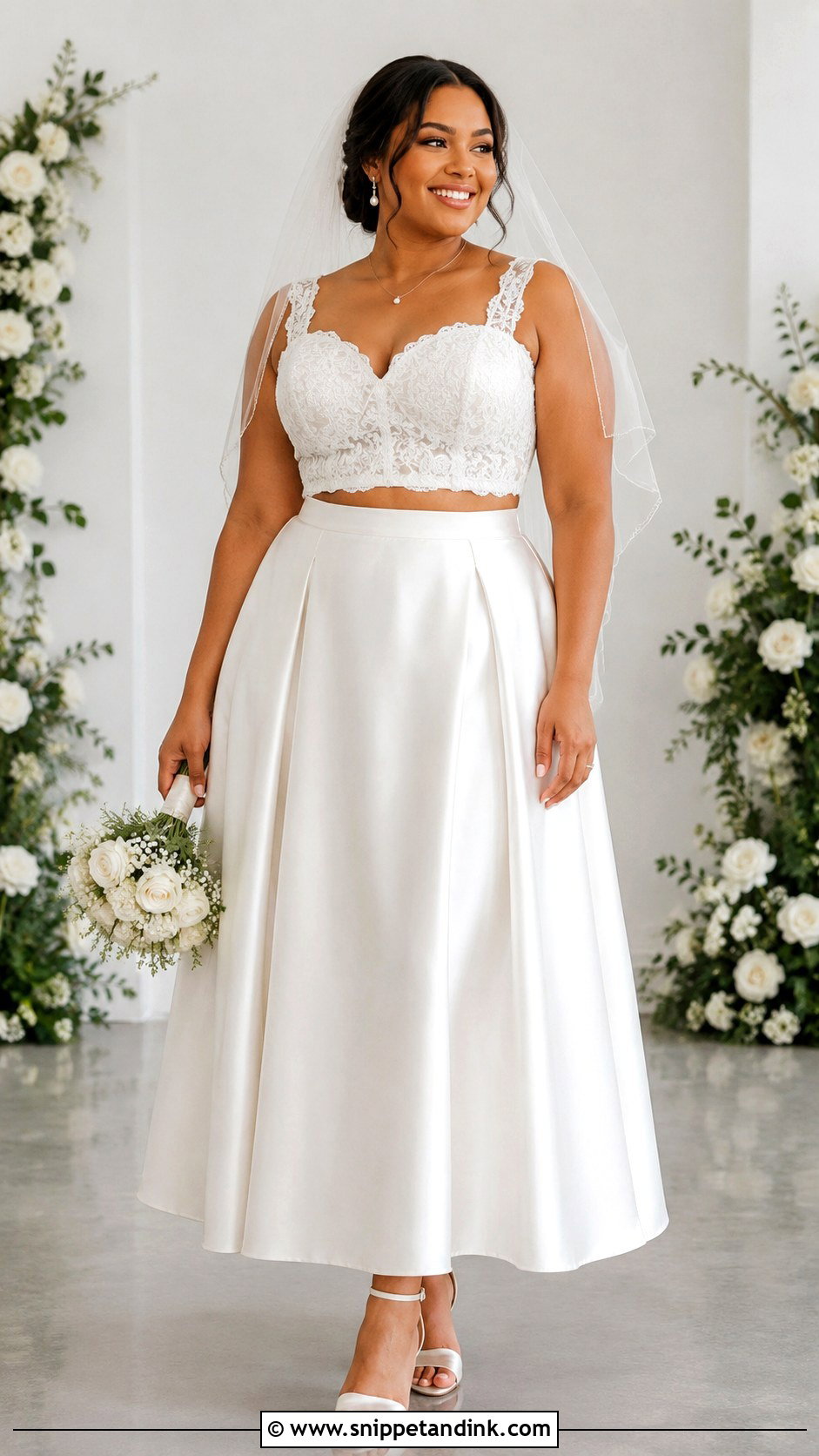 Two Piece Wedding Dress - Snippet and Ink - 20 Plus Wedding Dresses