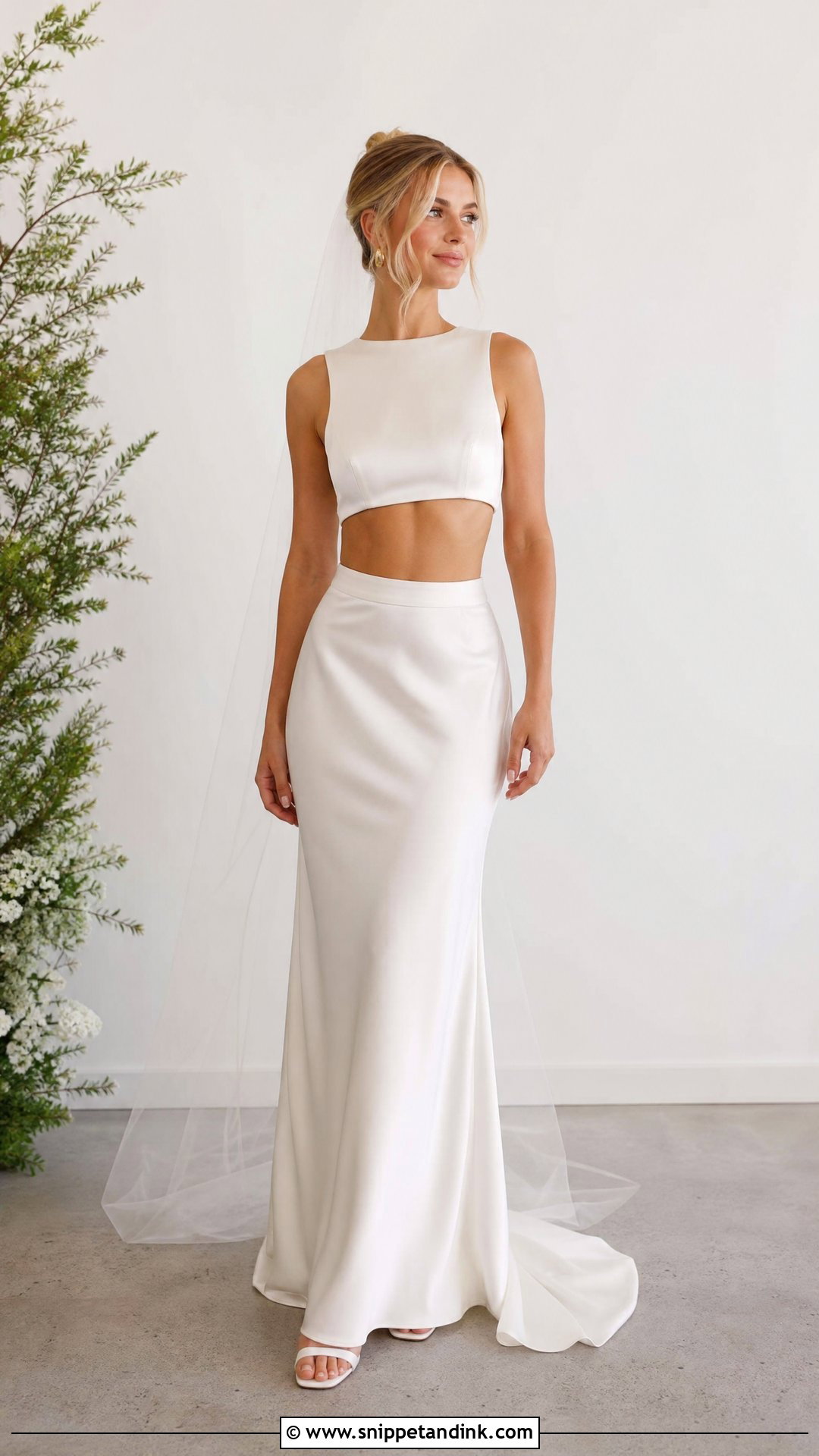 Two Piece Wedding Dress - Snippet and Ink - 25 Edgy Wedding Dress Ideas
