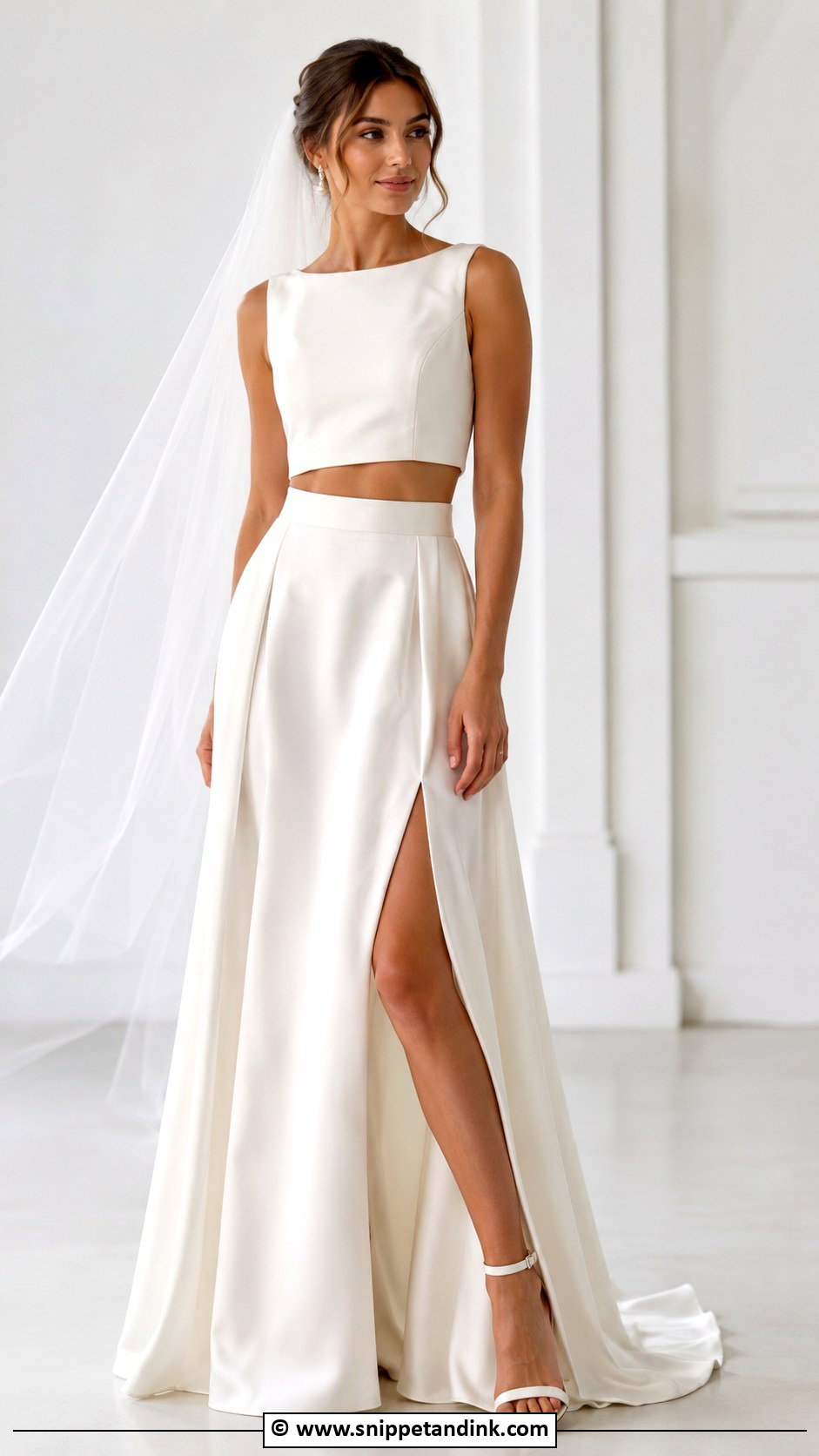 Two Piece Wedding Dress - Snippet and Ink - 25 Trending Wedding Dresses