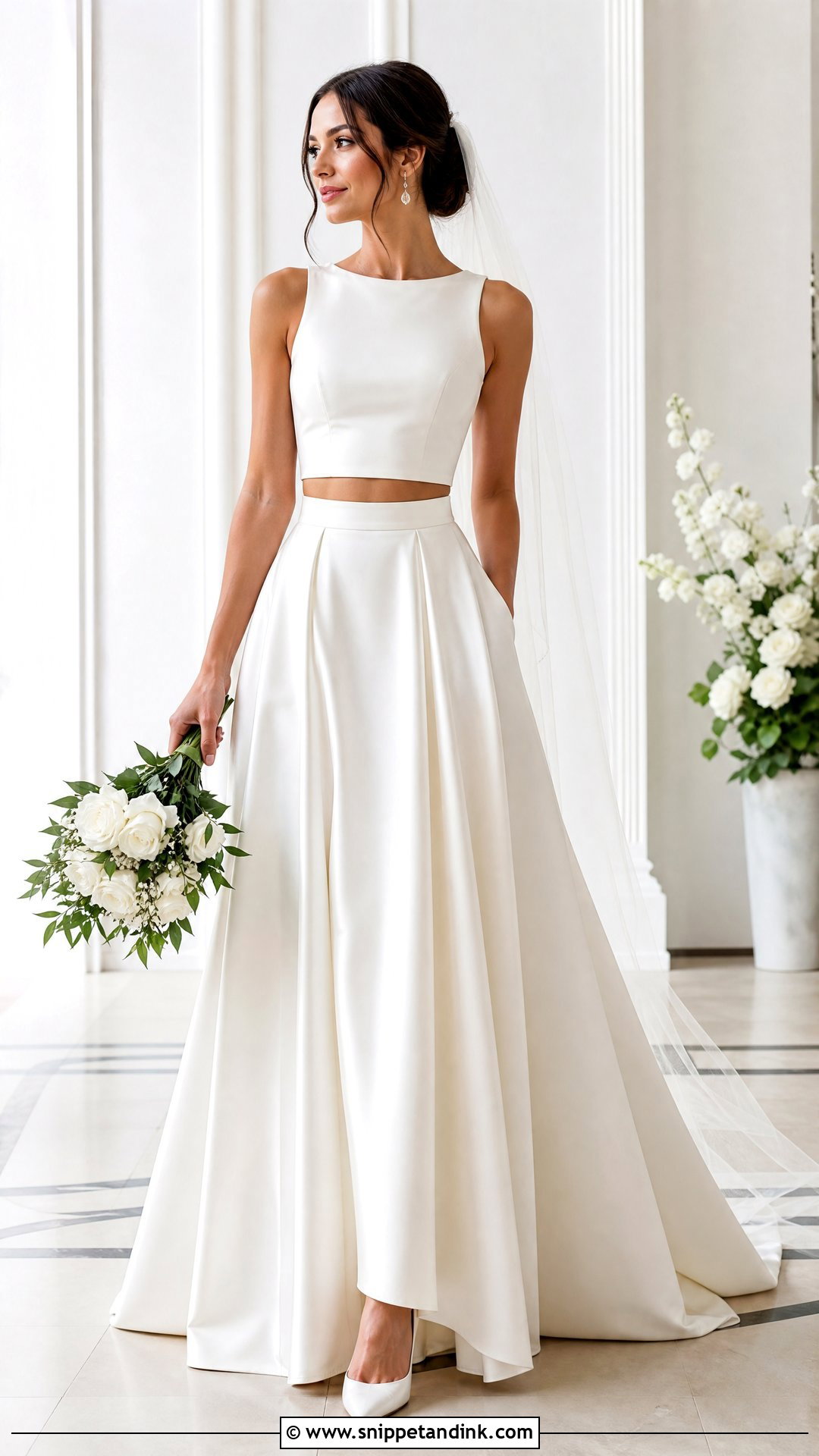 Two Piece Wedding Dress - Snippet and Ink - 25 Modern Elegant Wedding Dress Ideas