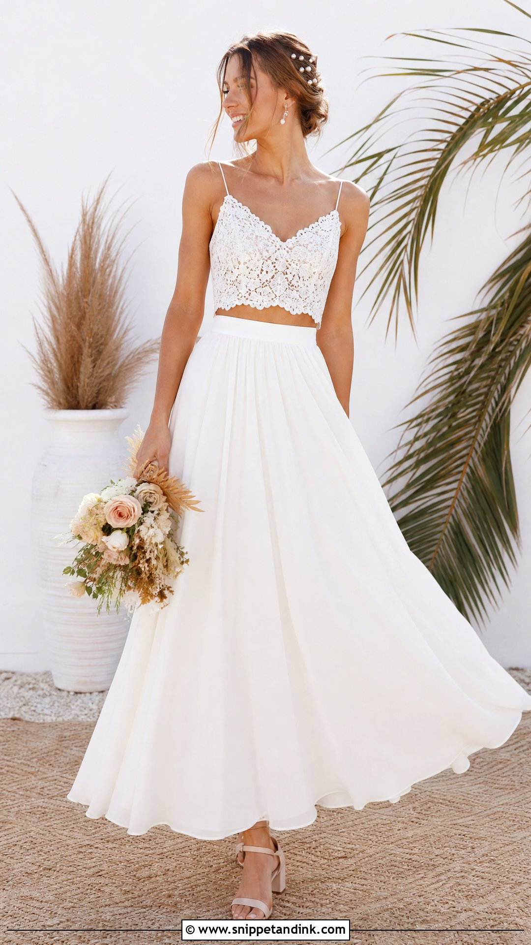 Two Piece Wedding Dress - Snippet and Ink - 25 Relaxed Wedding Dress Ideas