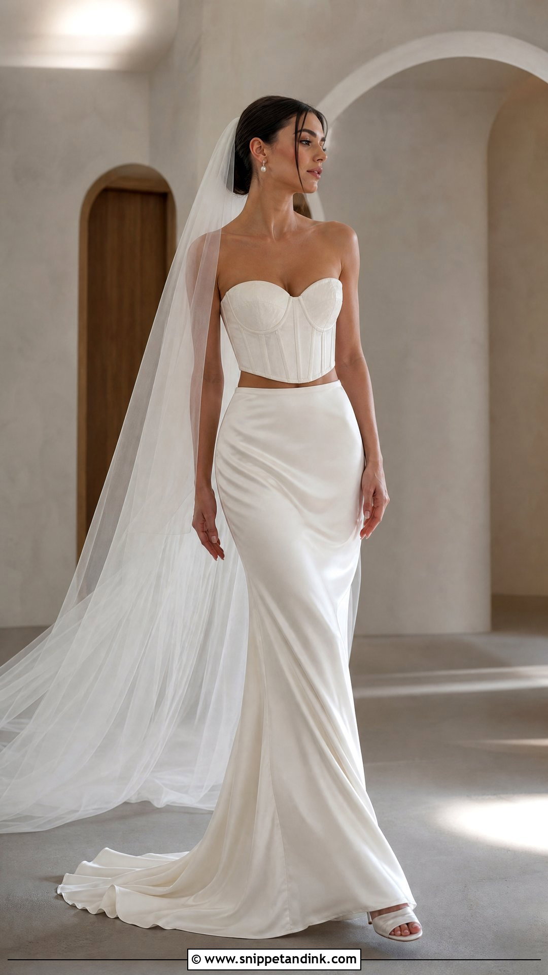 Two Piece Wedding Dress - Snippet and Ink - 25 Runway Wedding Dress Ideas