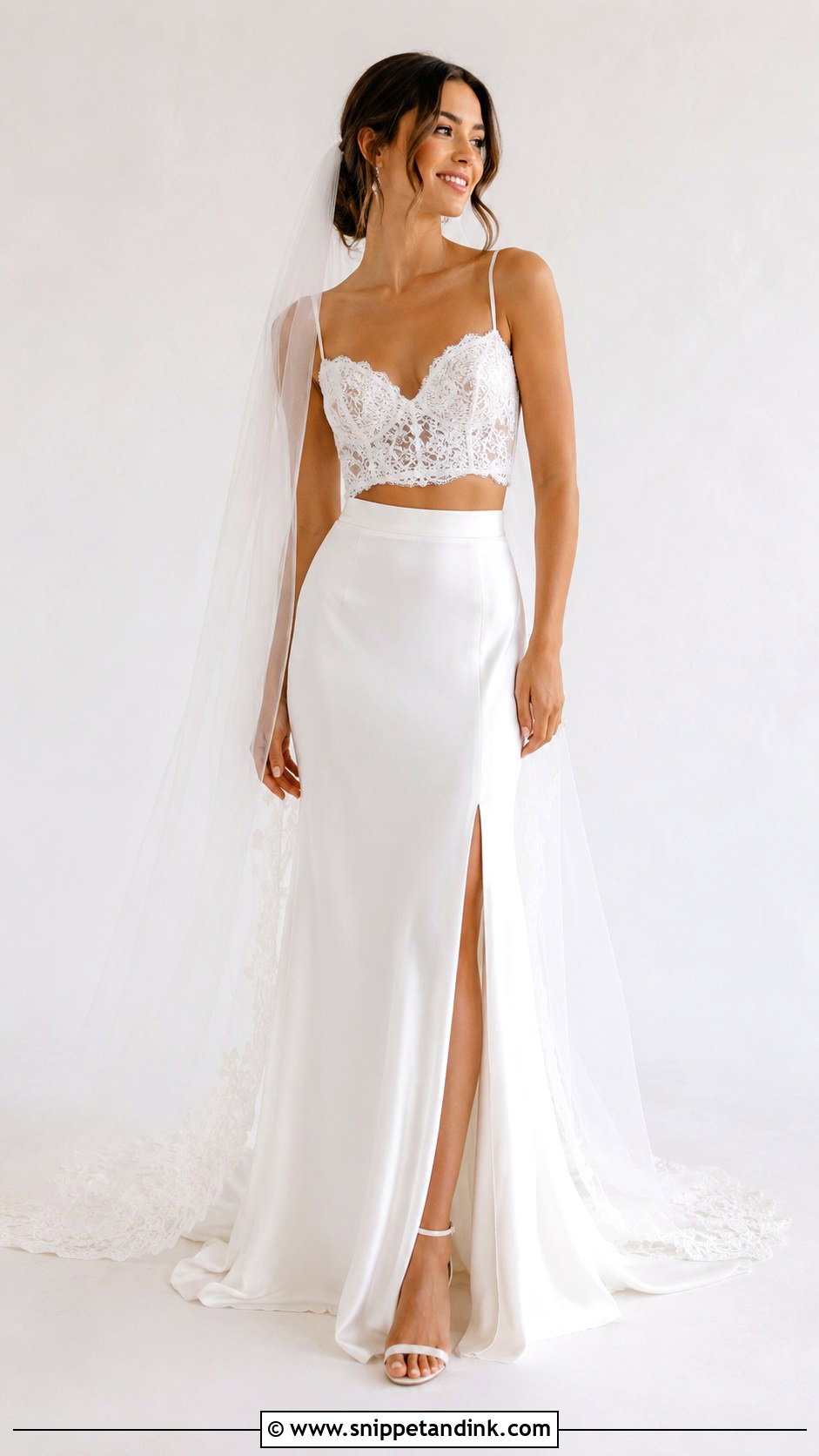 Two Piece Wedding Dress - Snippet and Ink - 25 Unique Wedding Dress Styles