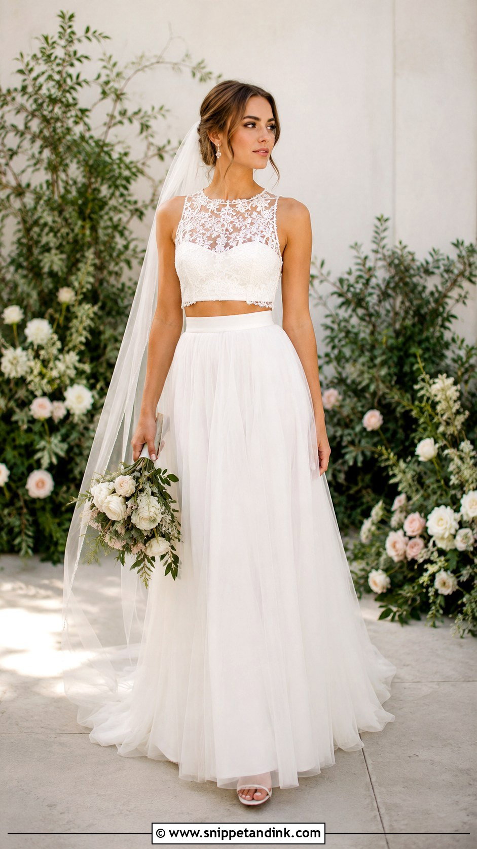 Two Piece Wedding Dress - Snippet and Ink - 25 Wedding Dresses Styles