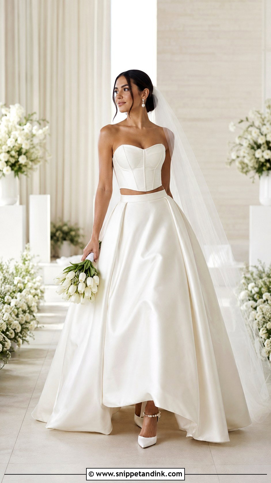 Two Piece Wedding Dress - Snippet and Ink - 20 Boujee Wedding Dress Ideas