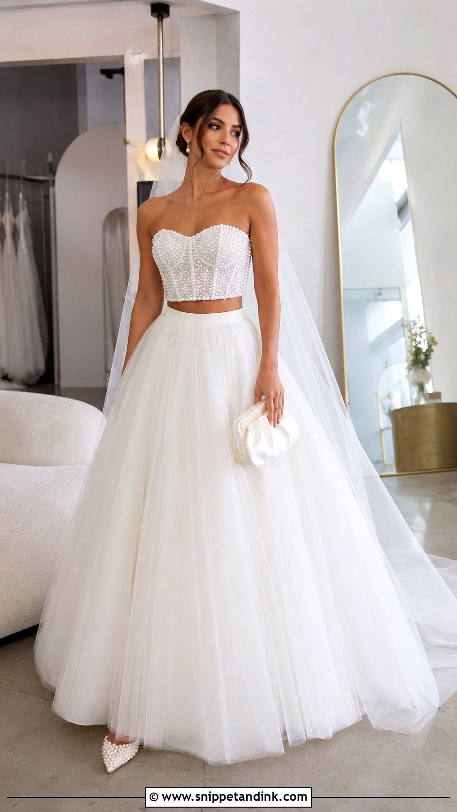 Two Piece Wedding Dress - Snippet and Ink - 20 Crazy Wedding Dresses