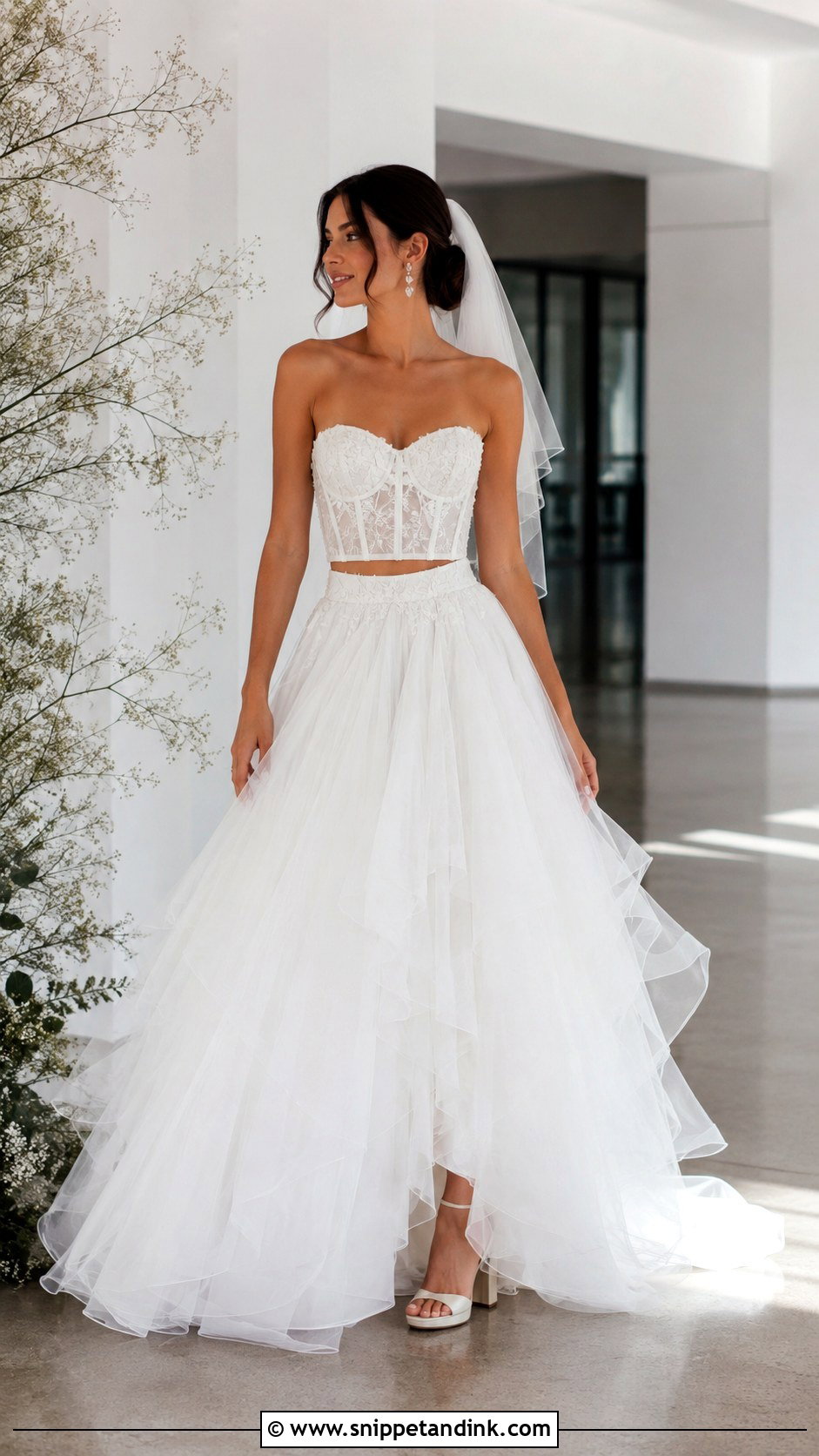 Two Piece Wedding Dress - Snippet and Ink - 20 Eccentric Wedding Dress Ideas