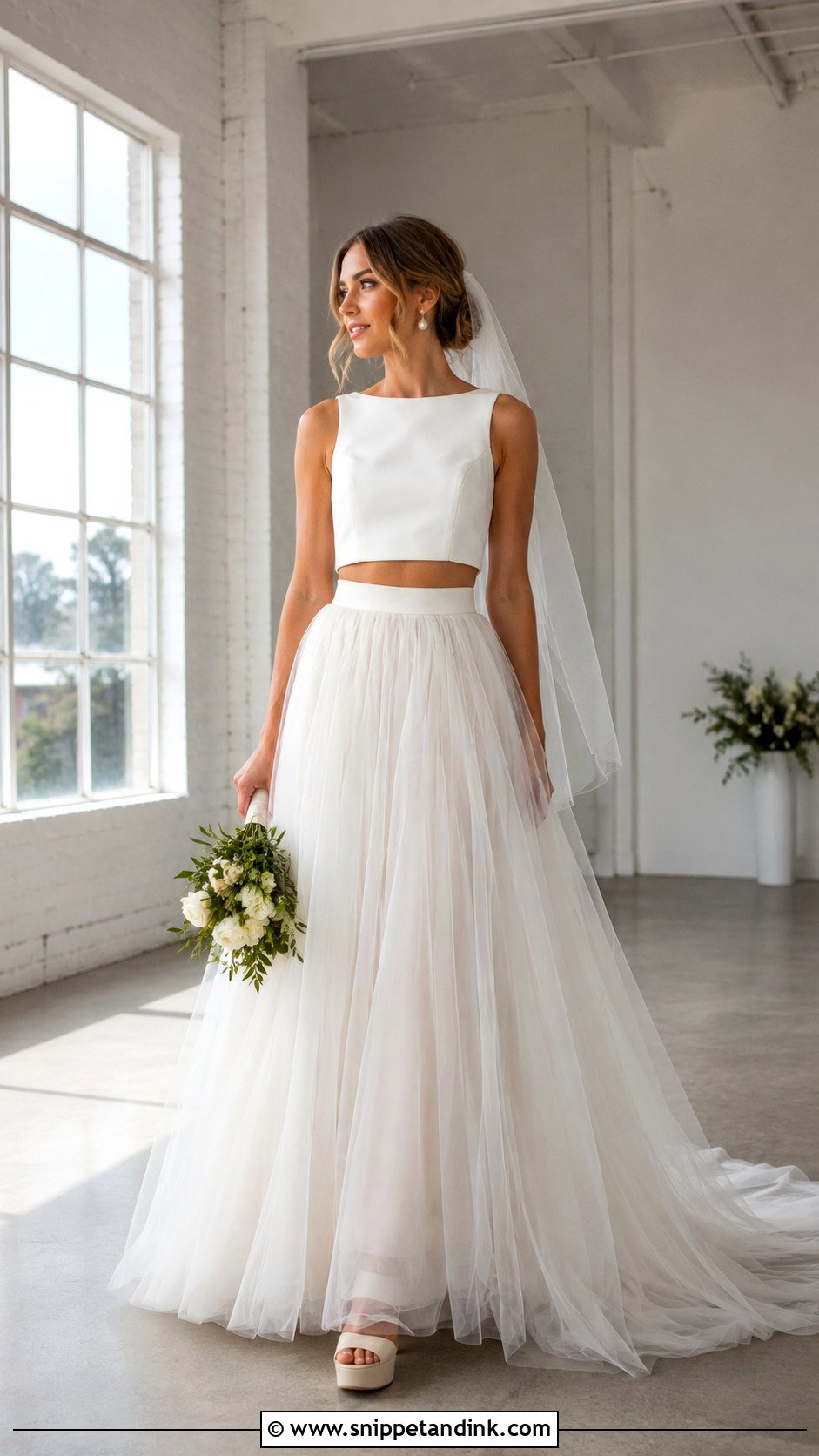 Two Piece Wedding Dress - Snippet and Ink - 20 Funky Wedding Dress Ideas