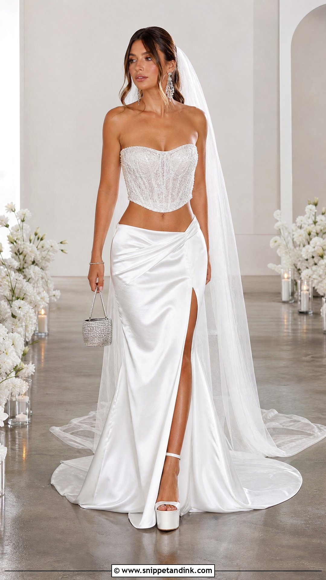 Two Piece Wedding Dress - Snippet and Ink - 20 Trashy Wedding Dress Ideas
