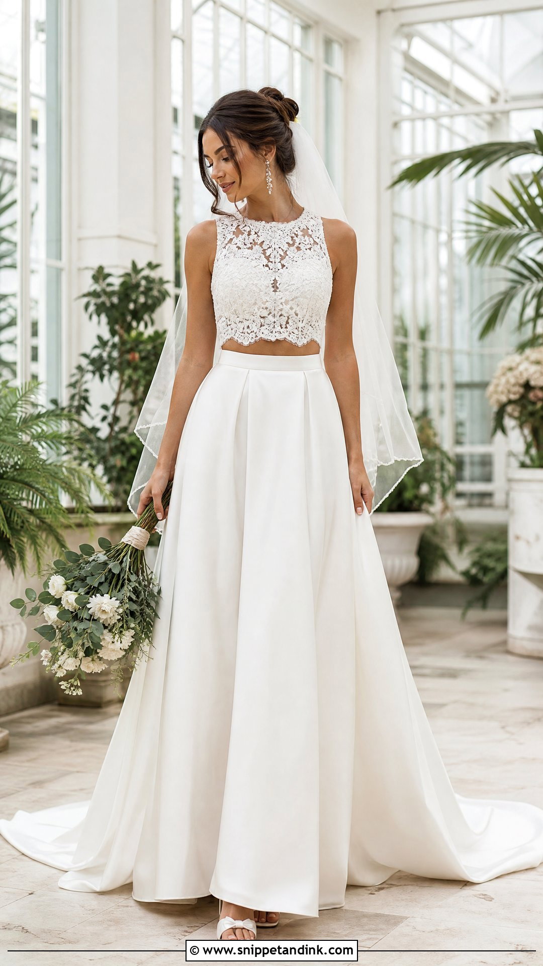 Two Piece Wedding Dress - Snippet and Ink - 20 Unique Nontraditional Wedding Dresses