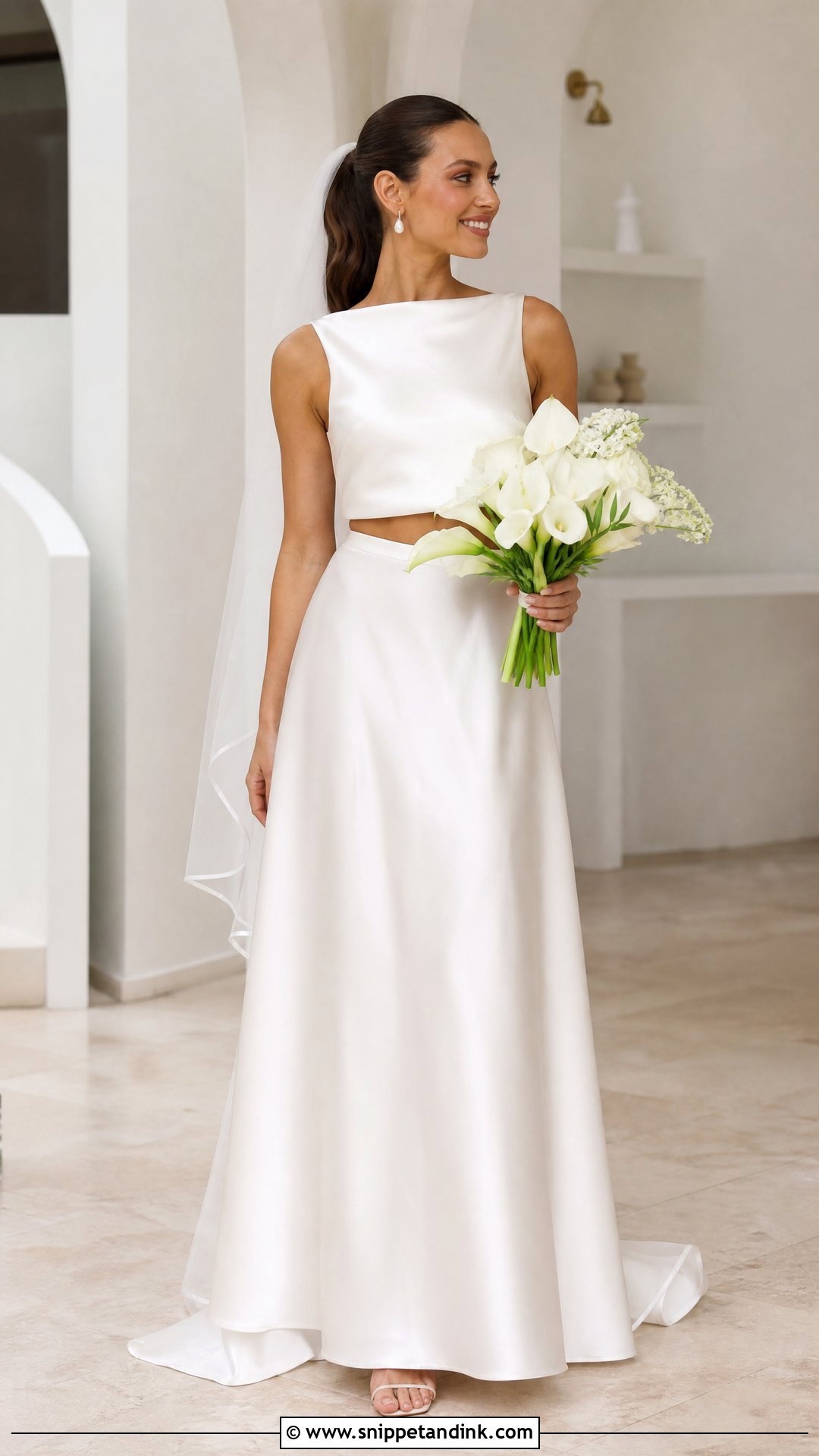 Two Piece Wedding Dress - Snippet and Ink - 20 Unique Simple Wedding Dress Ideas
