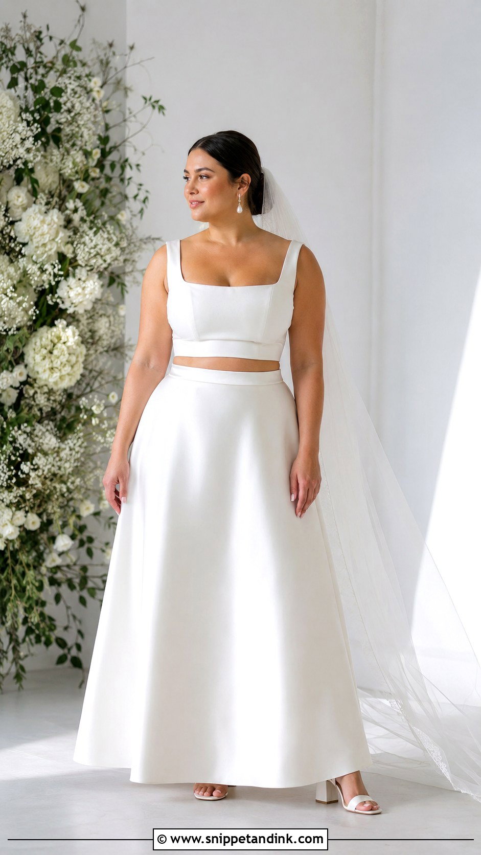 Two Piece Wedding Dress For Big Bust - Snippet and Ink - 25 Big Bust Wedding Dress Ideas