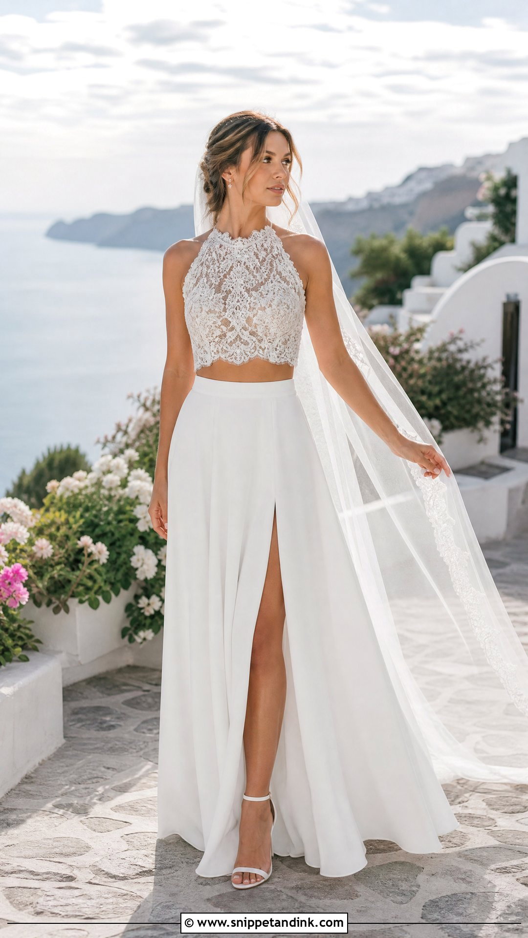 Two Piece Wedding Dress Outfit - Snippet and Ink - 25 Wedding Dress Outfit Ideas