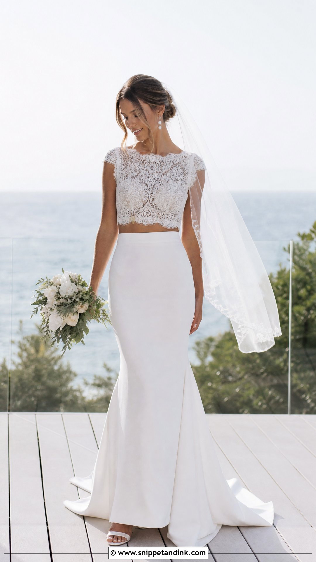 Two Piece Wedding Dress Set - Snippet and Ink - 25 Affordable Wedding Dress Ideas