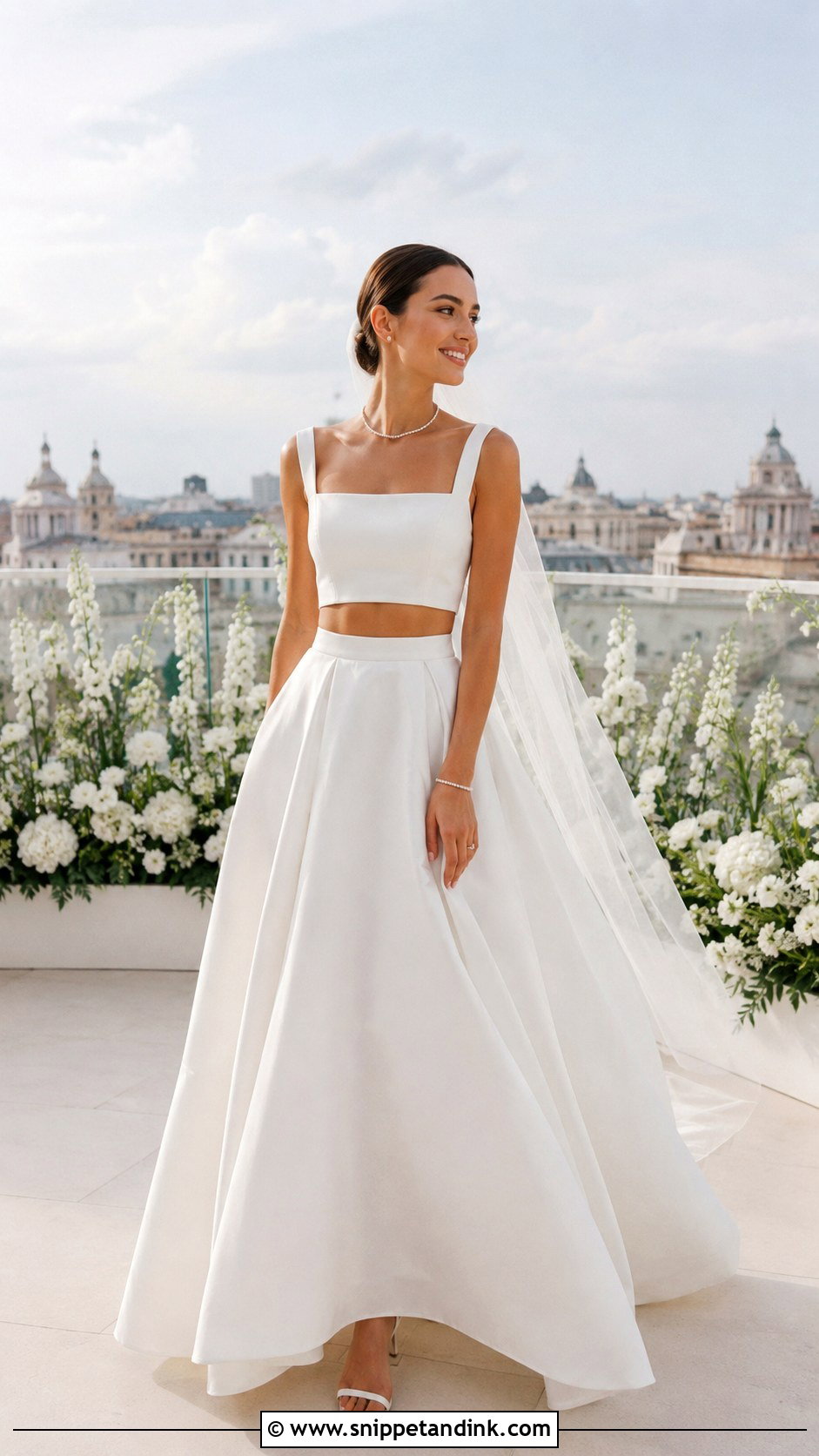 Two Piece Wedding Dress Set - Snippet and Ink - 25 Special Wedding Dress Ideas