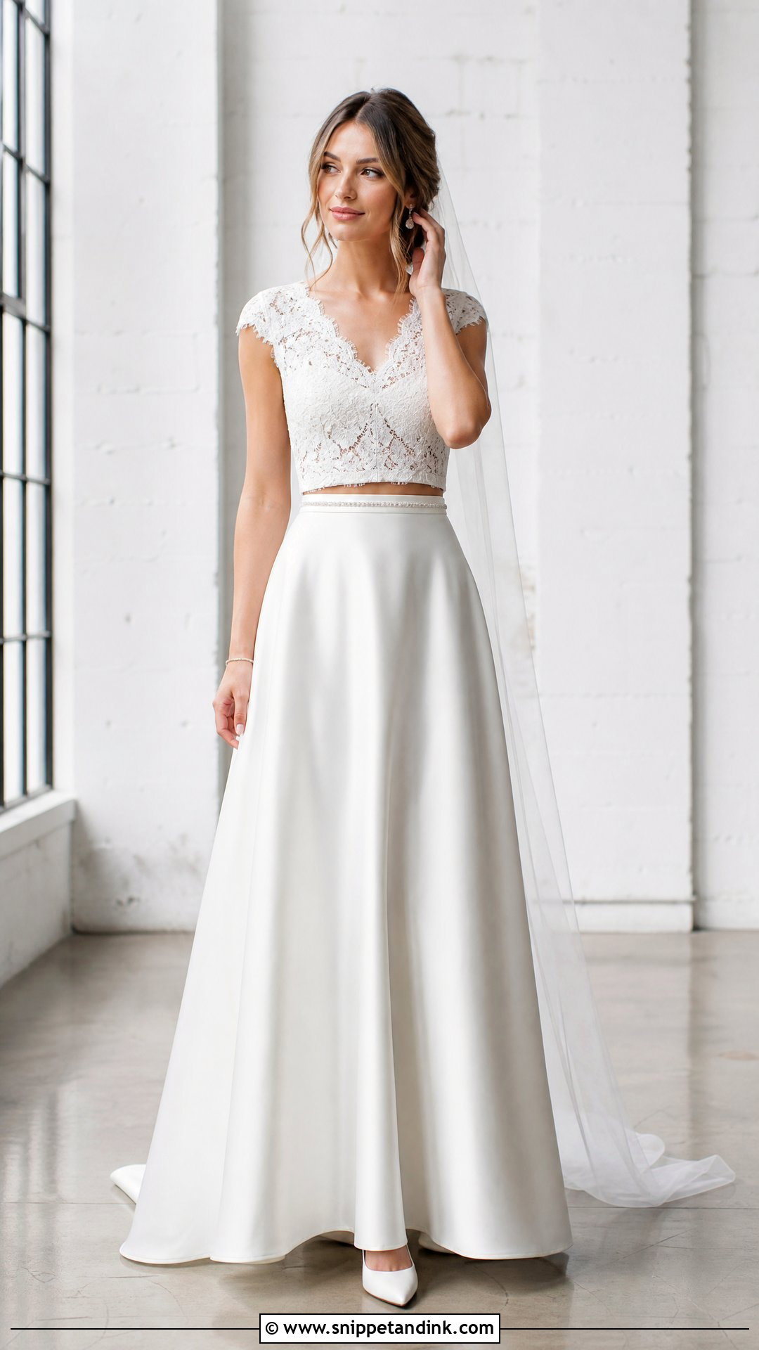 Two Piece Wedding Dress With Maxi Skirt - Snippet and Ink - 20 Wedding Dress with Skirt Ideas