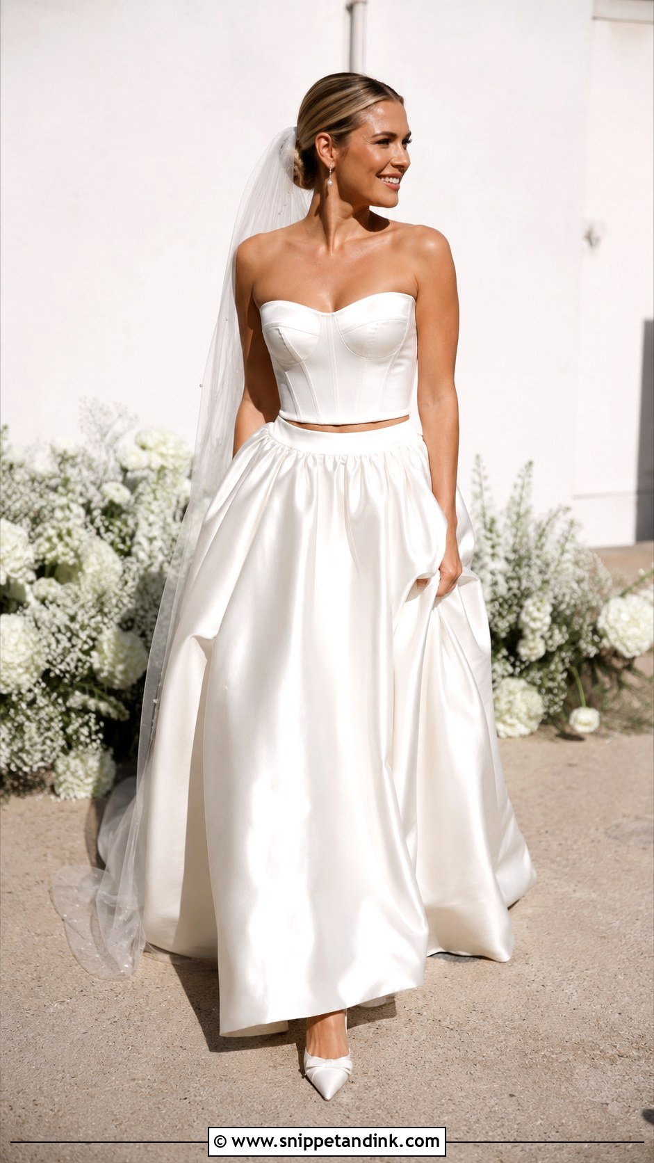 Two Piece Wedding Gown - Snippet and Ink - 25 Unique Wedding Gowns