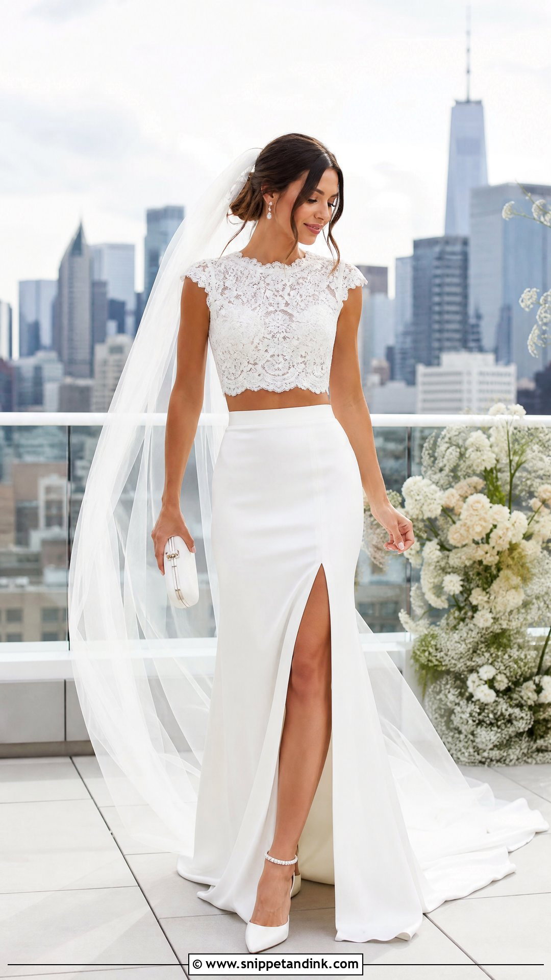 Two Piece Wedding Outfit - Snippet and Ink - 25 Wedding Day Outfit Ideas