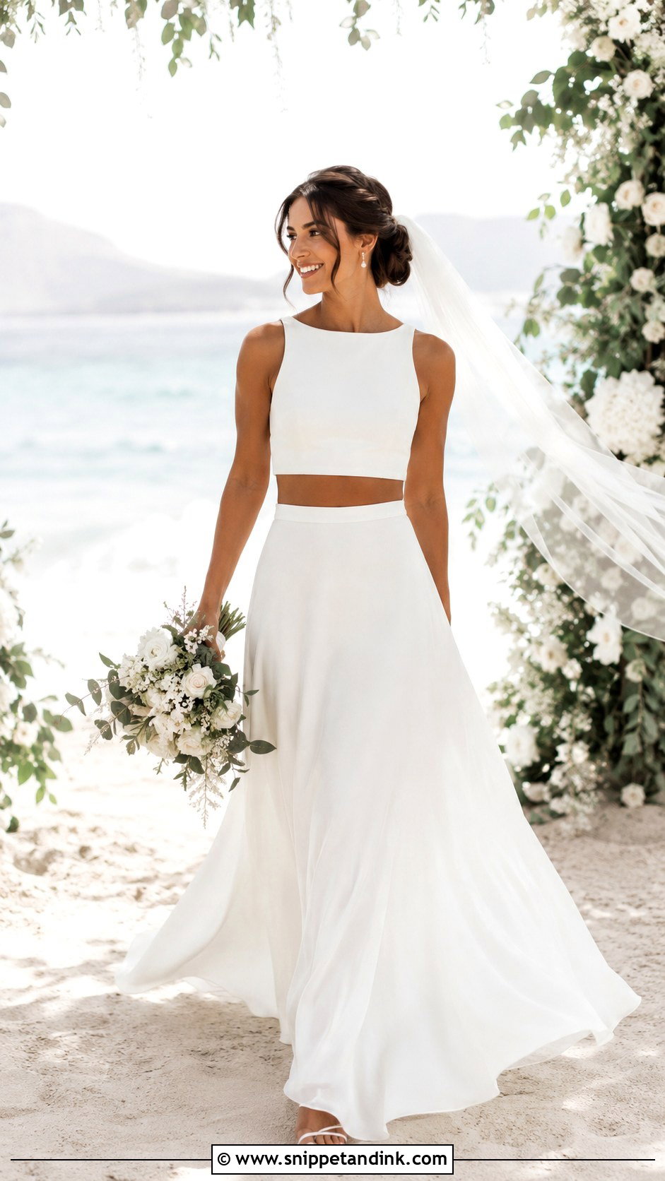 Two Piece Wedding Outfit - Snippet and Ink - 25 Wedding Outfits for Bride