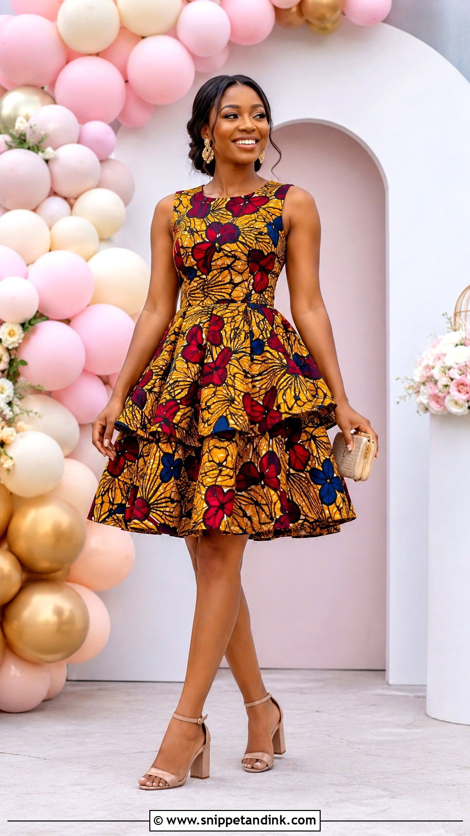 Two Step Flay Ankara Gown - Snippet and Ink - 20 Flay Ankara Gown Ideas