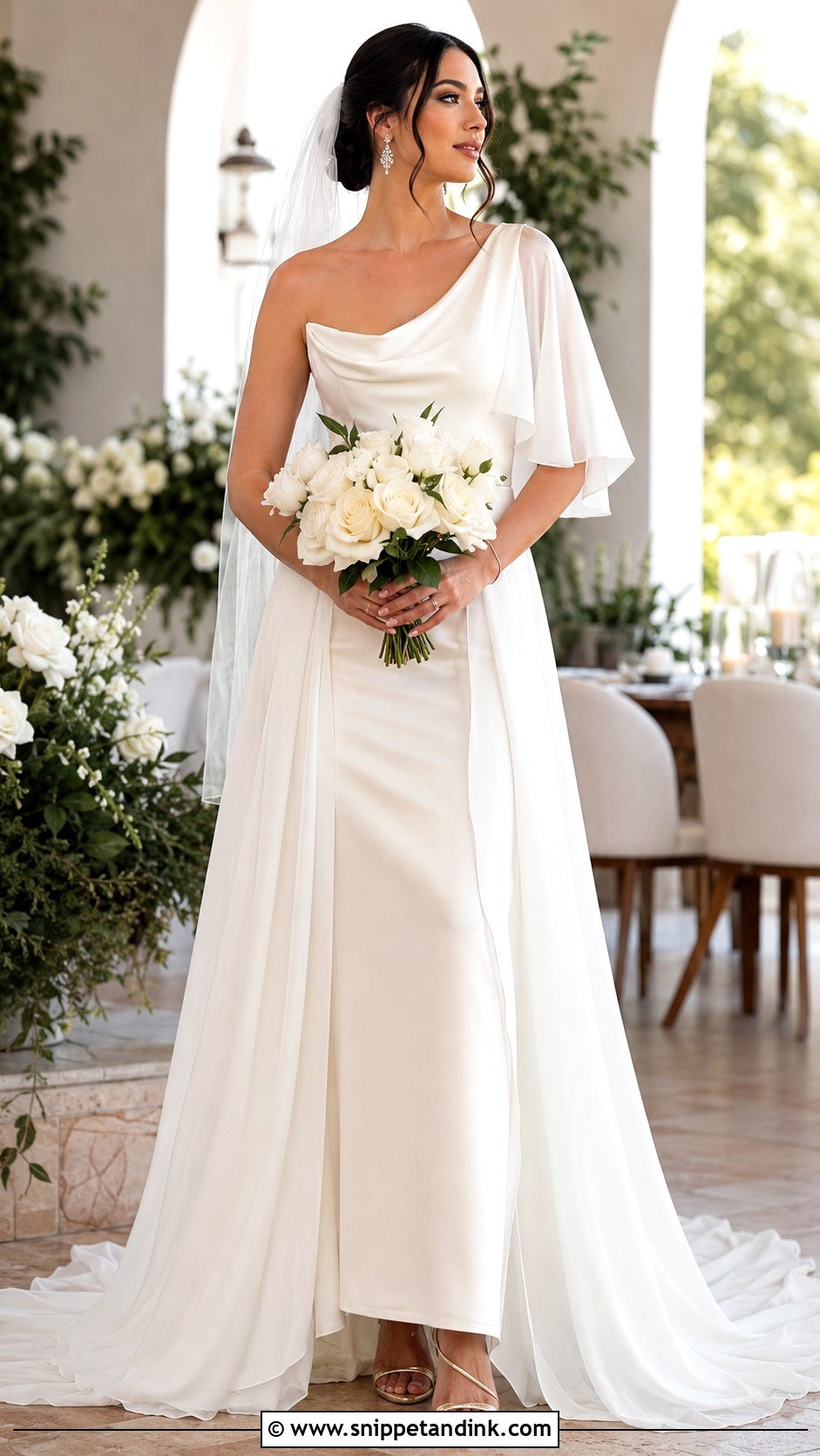 Tyche Convertible Wedding Dress - Snippet and Ink - 20 Greek Goddesses Wedding Dress Ideas