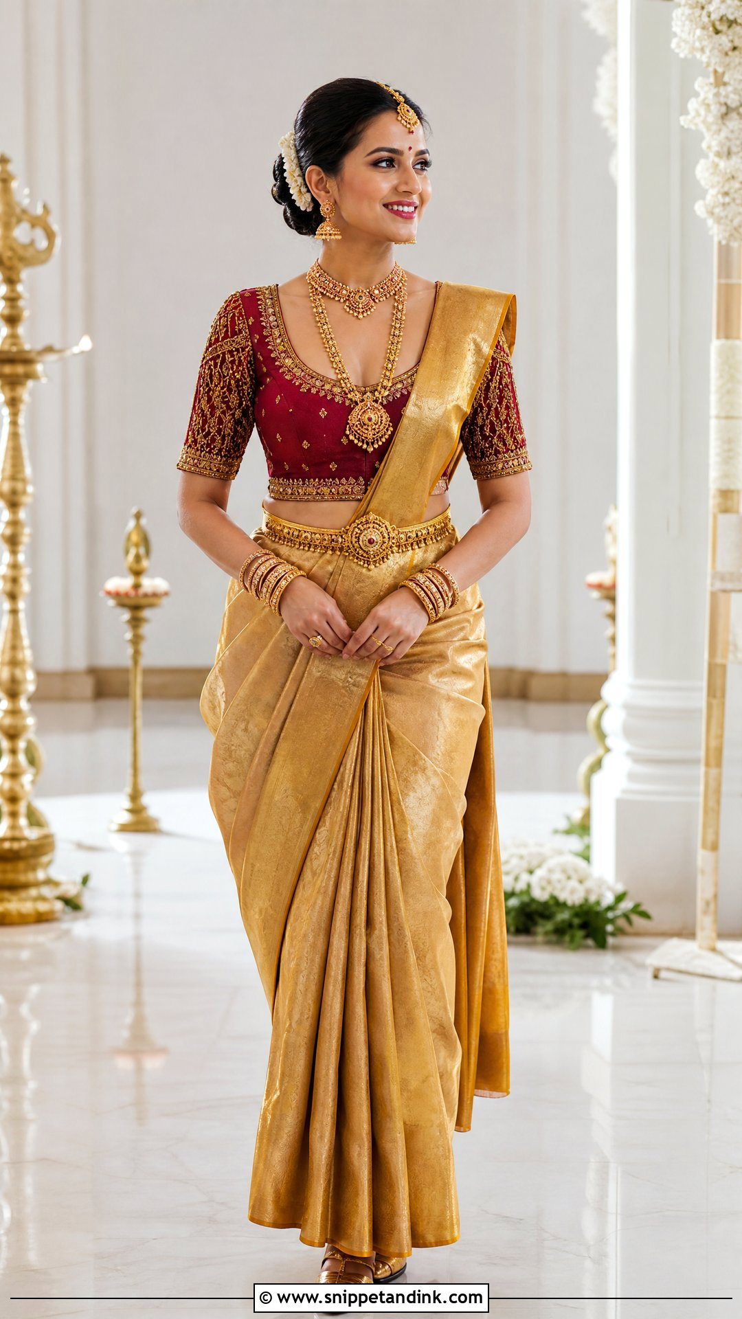 U Neck Bridal Blouse Design - Snippet and Ink - 20 Latest Bridal Blouse Neck Designs