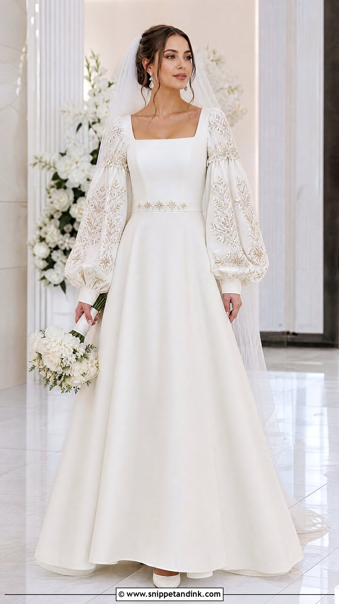 Ukrainian Wedding Dress With Detachable Sleeves - Snippet and Ink - 20 Ukrainian Wedding Dress Ideas